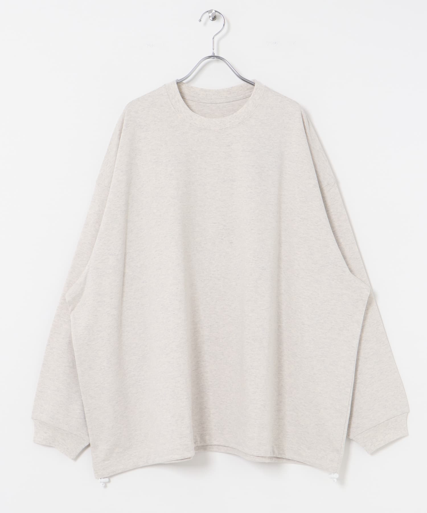dDdDdDd　BIG DRAWSTRING LONG-SLEEVE T-SHIRTS M.GRAY S