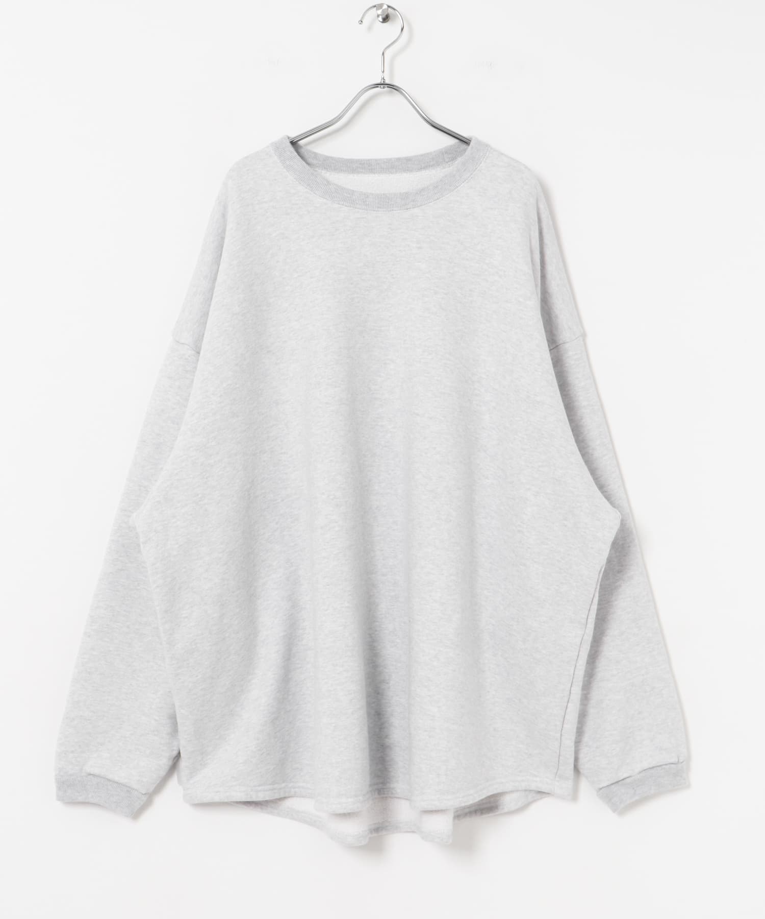 dDdDdDd　SUPER BIG CREW SWEAT M.GRAY S