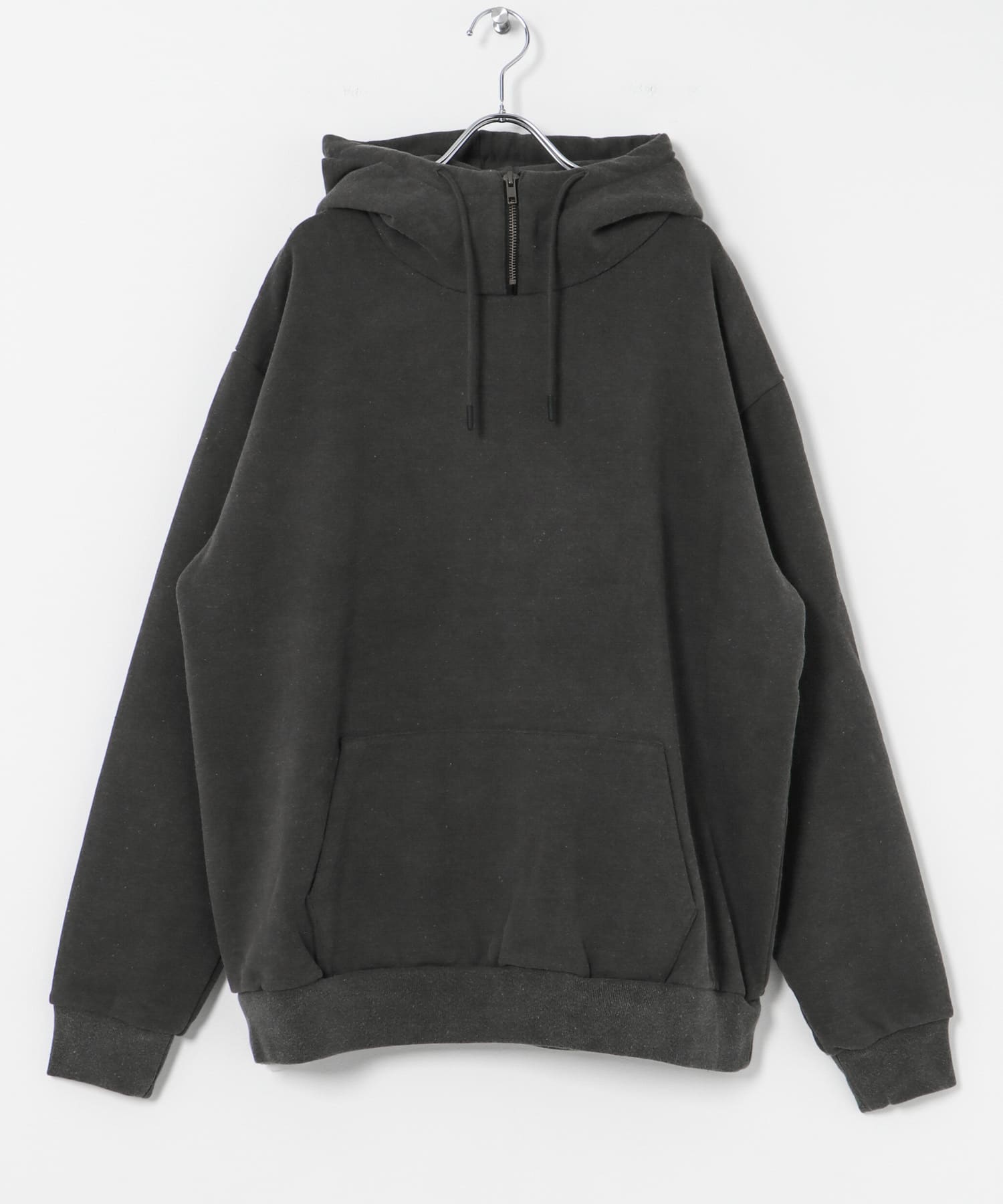 dDdDdDd　FADE HALFZIP HOODIE SWEAT BLACK S