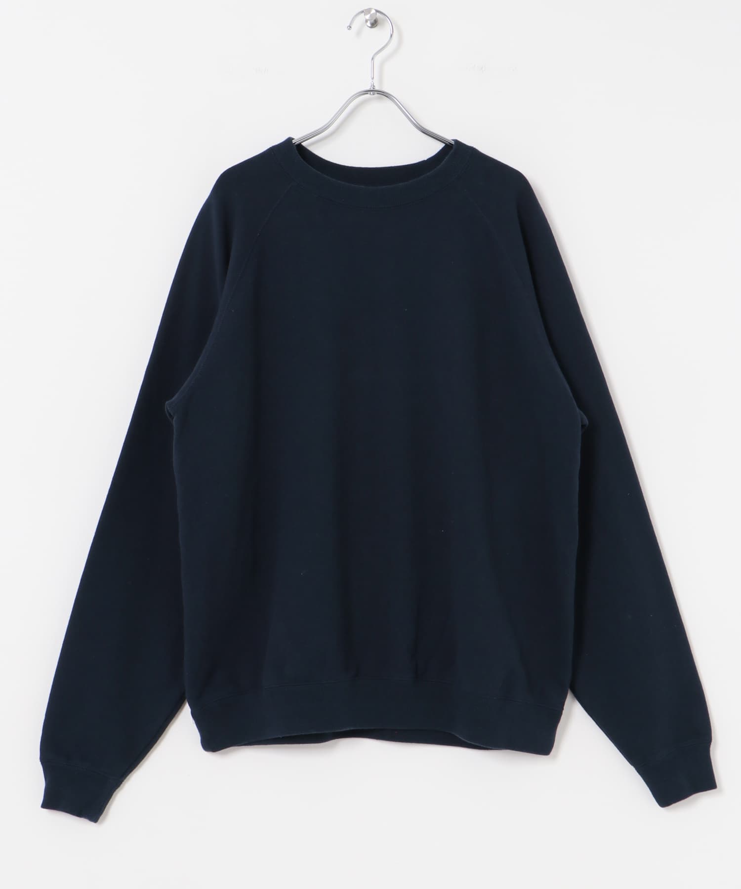 dDdDdDd　RAGLAN SLEEVE CREW SWEAT NAVY S