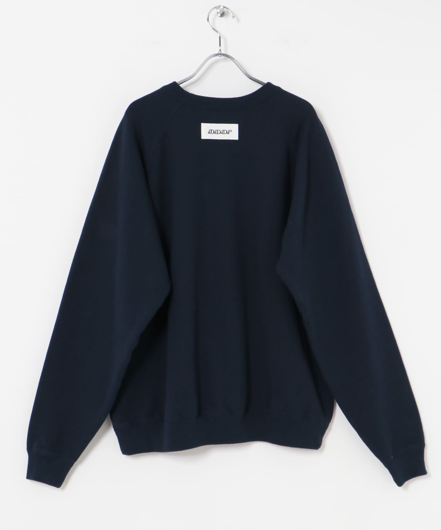 dDdDdDd　RAGLAN SLEEVE CREW SWEAT NAVY S