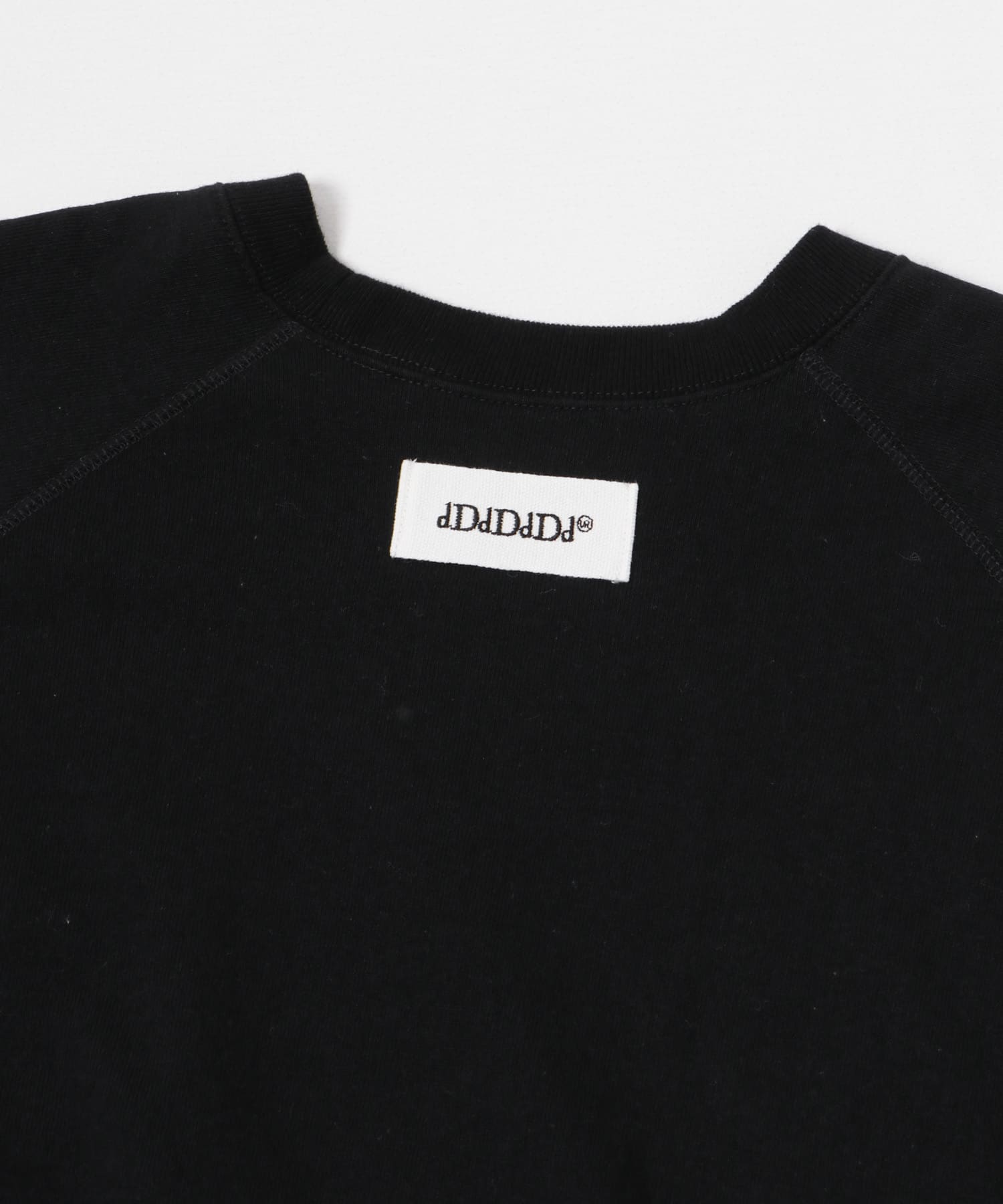 dDdDdDd　RAGLAN SLEEVE CREW SWEAT BLACK S