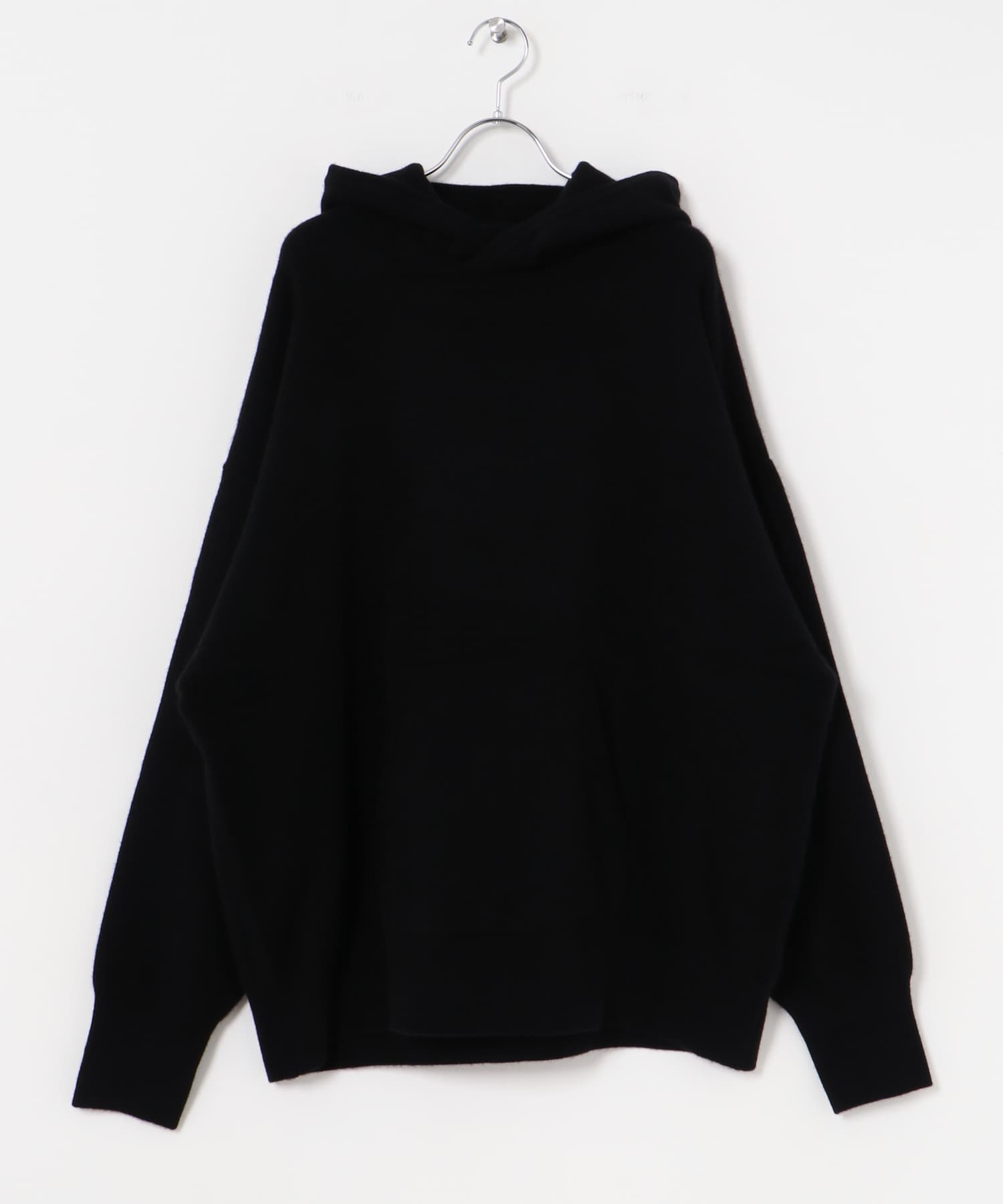 dDdDdDd　CASHMERE VINTAGE HOODIE BLACK M