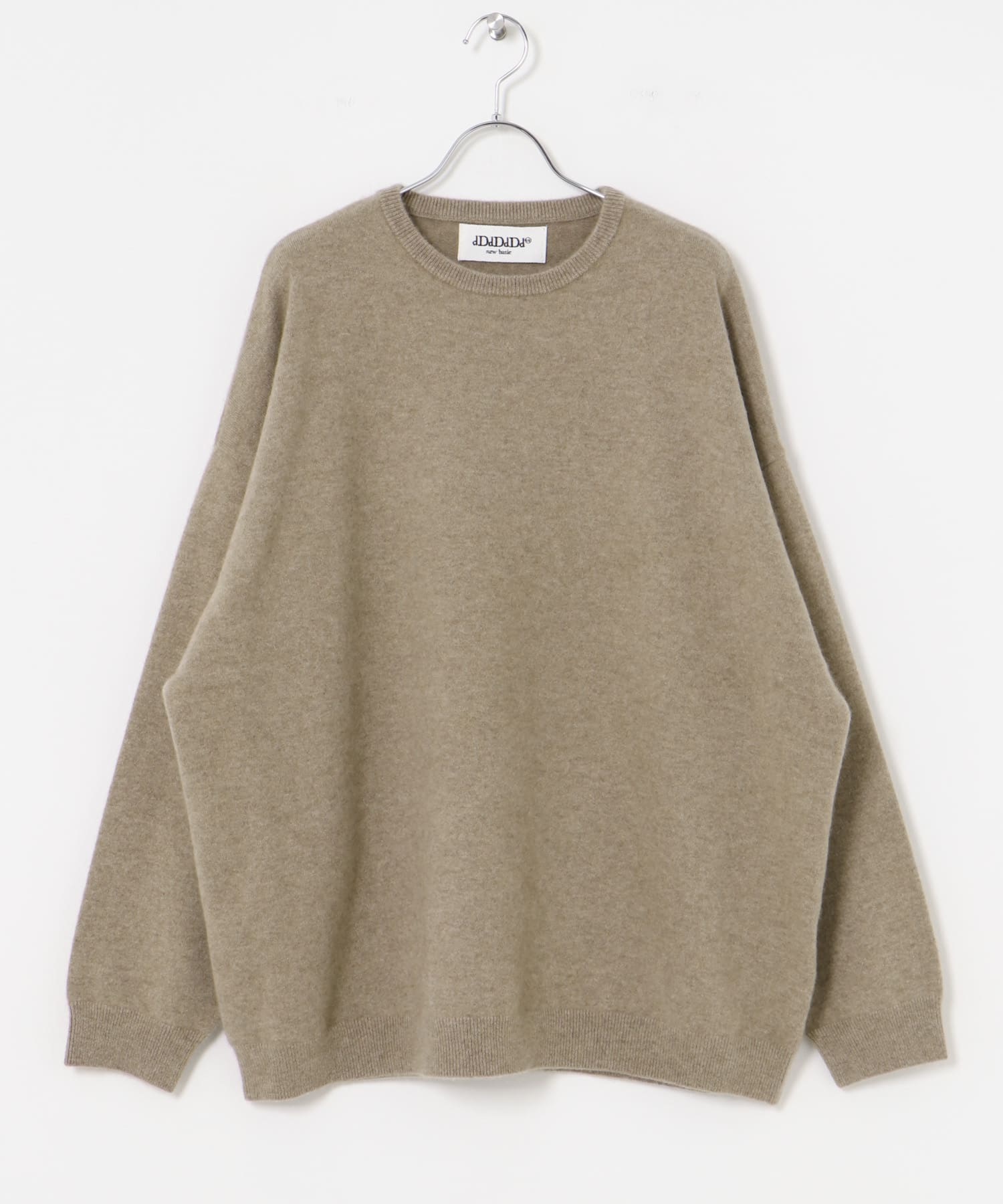dDdDdDd　CASHMERE STANDARD CREW BEIGE M