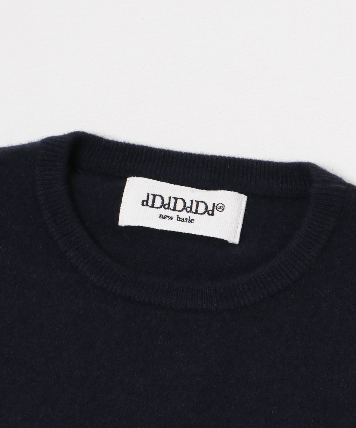 dDdDdDd　CASHMERE STANDARD CREW NAVY M