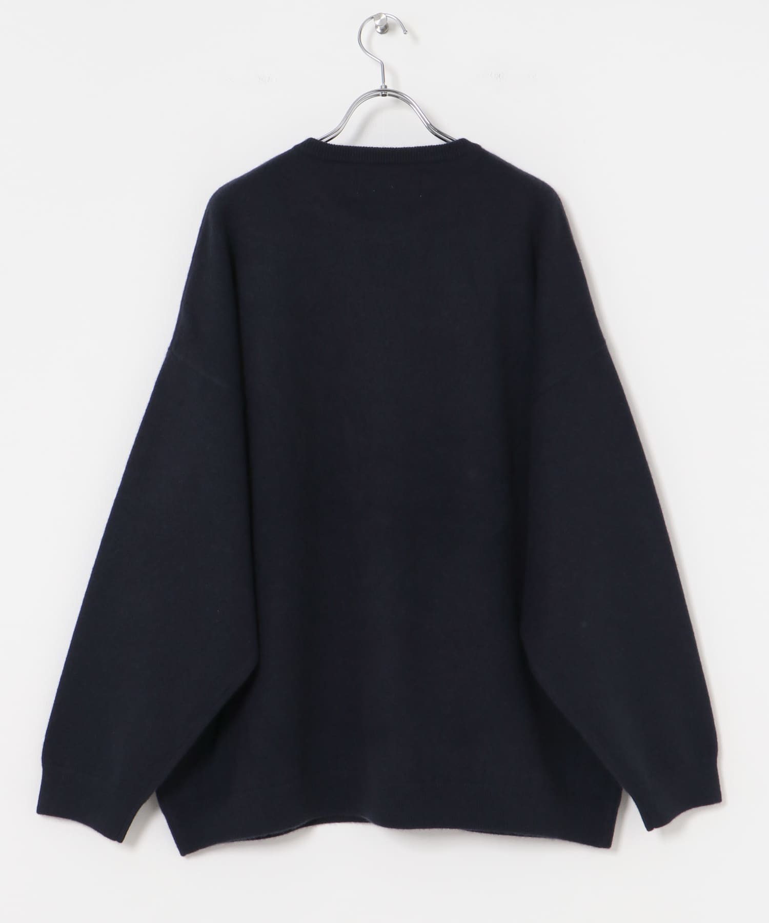 dDdDdDd　CASHMERE STANDARD CREW NAVY M
