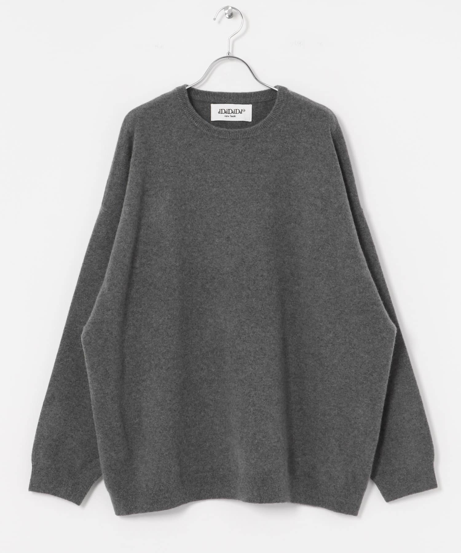 dDdDdDd　CASHMERE STANDARD CREW M GRAY M