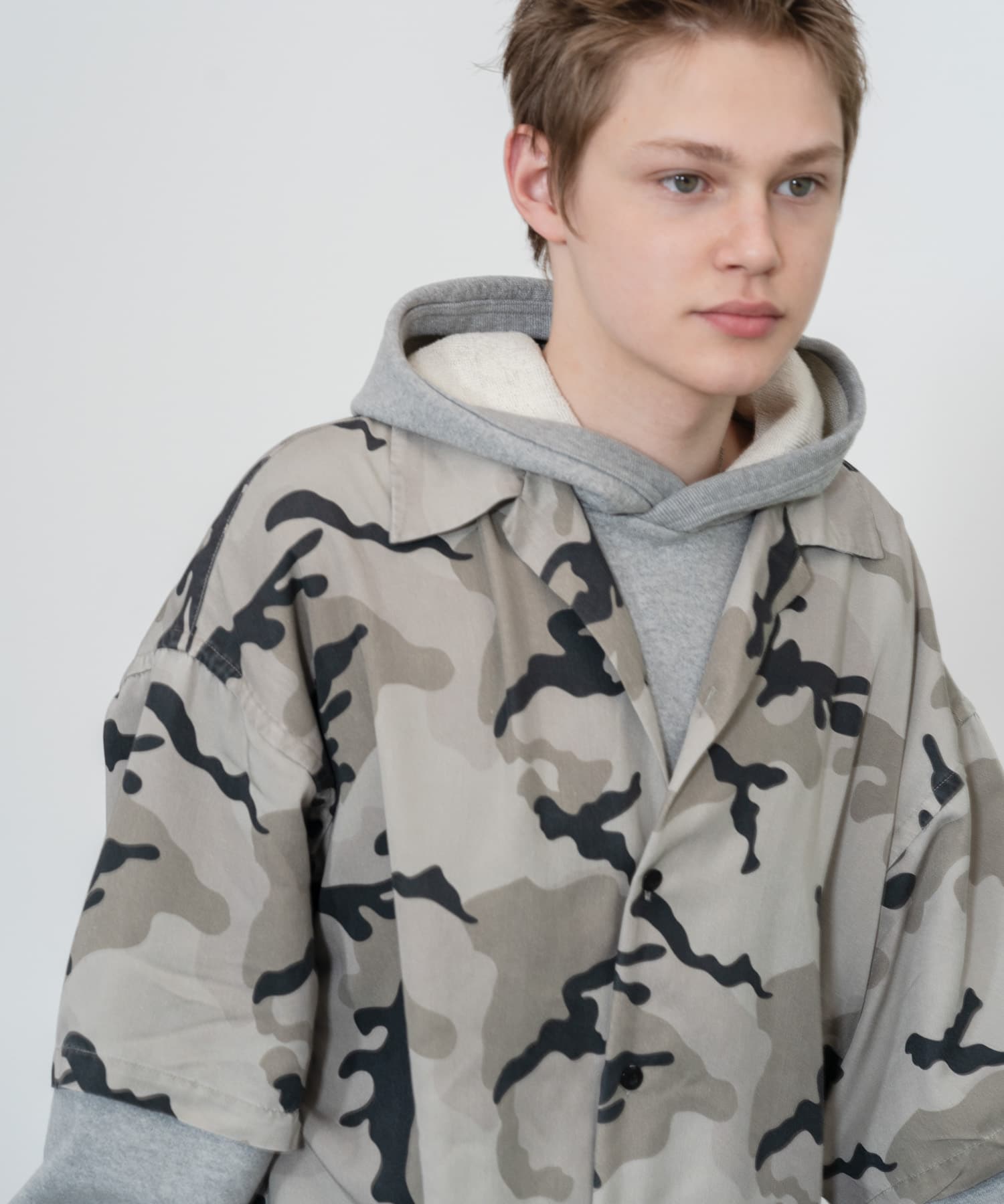 dDdDdDd　CAMOUFLAGE SHORT-SLEEVE SHIRTS