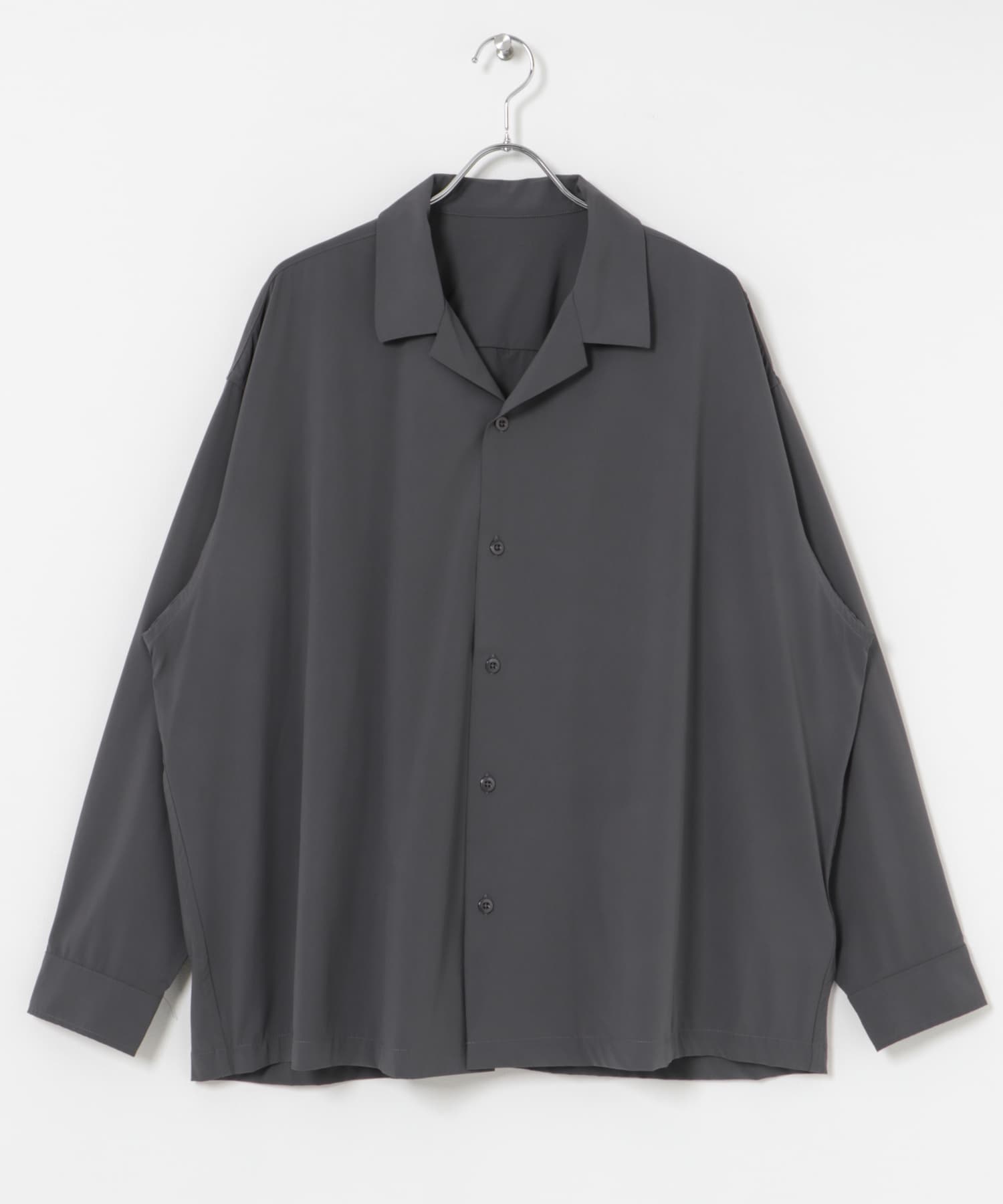dDdDdDd　NYLON STRETCH LONG-SLEEVE SHIRTS CHARCOAL S