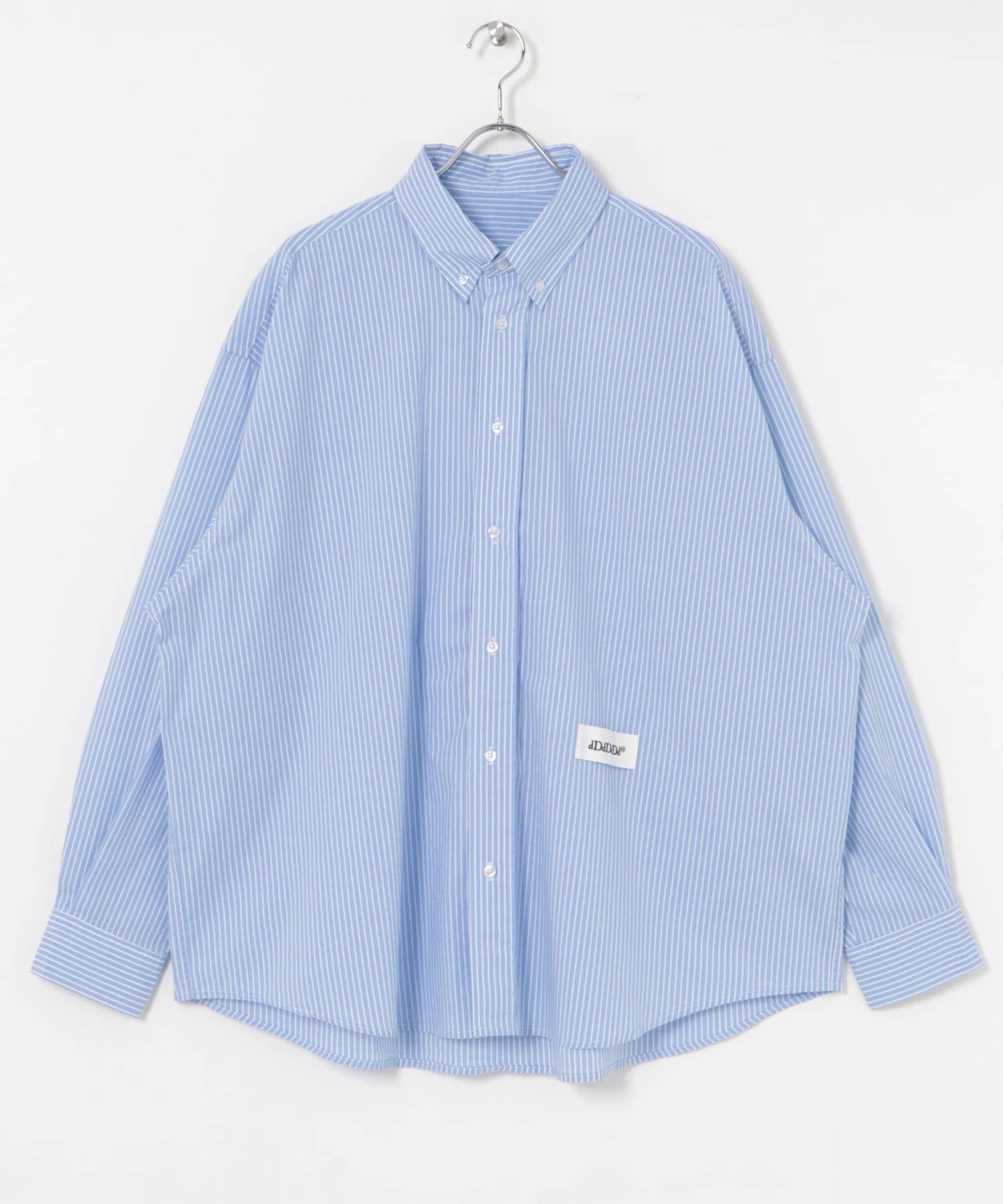dDdDdDd COTTON STRIPE LONG-SLEEVE SHIRTS(S WIDE ST): トップス