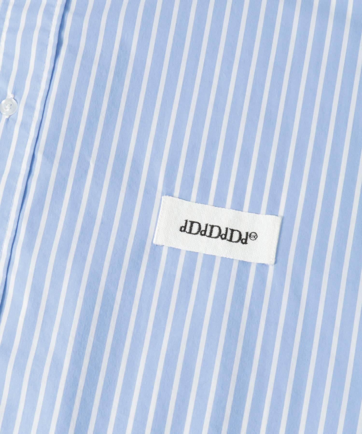 dDdDdDd COTTON STRIPE LONG-SLEEVE SHIRTS(S WIDE ST): トップス