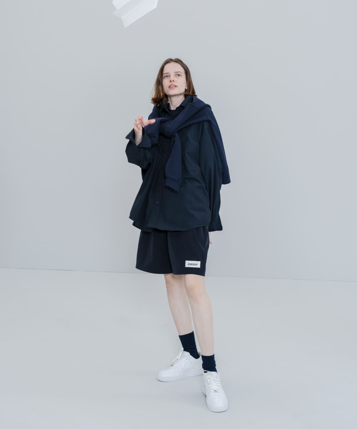 dDdDdDd　TECH DRY POLY LONG-SLEEVE SHIRTS NAVY S
