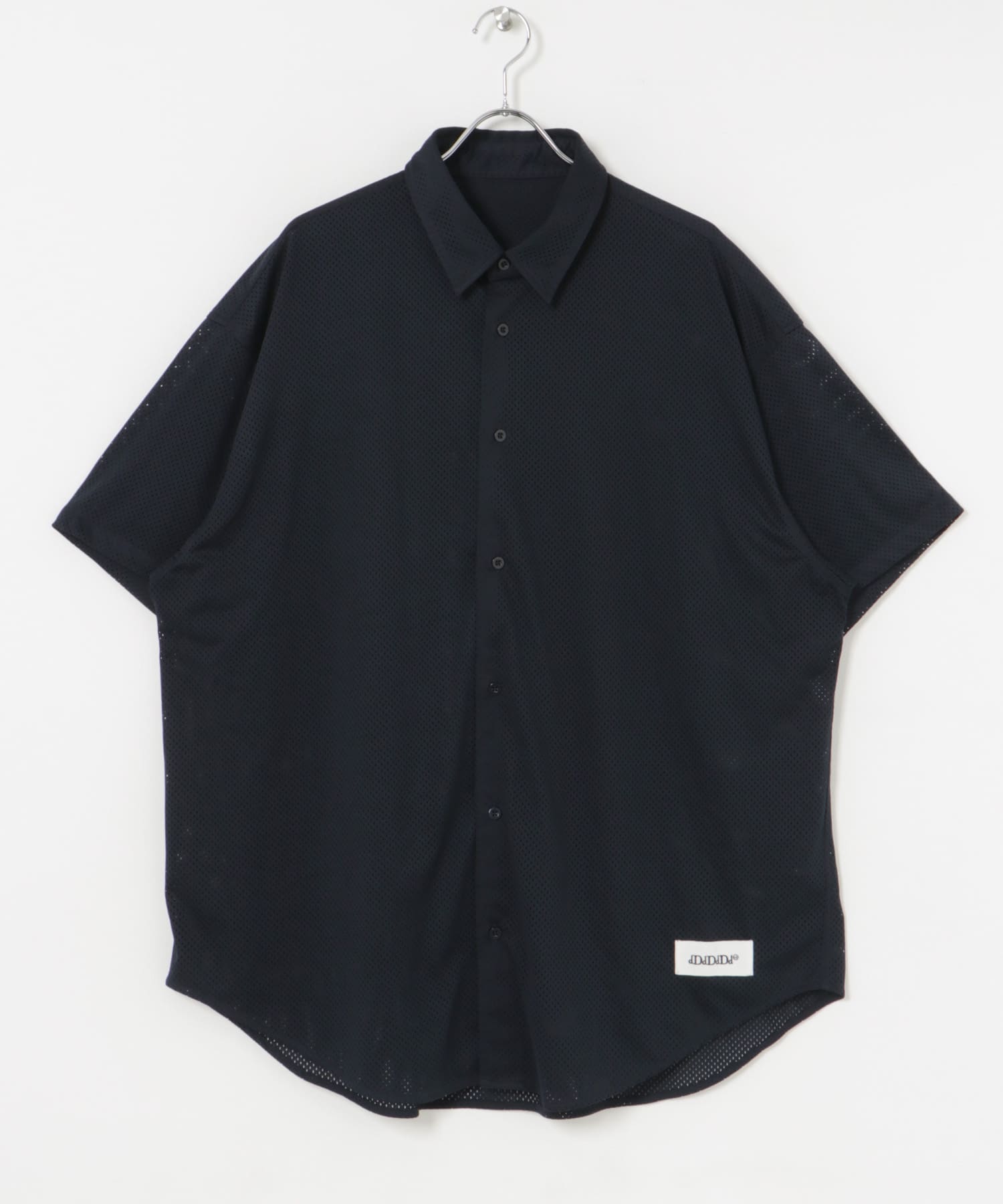 dDdDdDd　POLY MESH SHORT-SLEEVE SHIRTS NAVY S