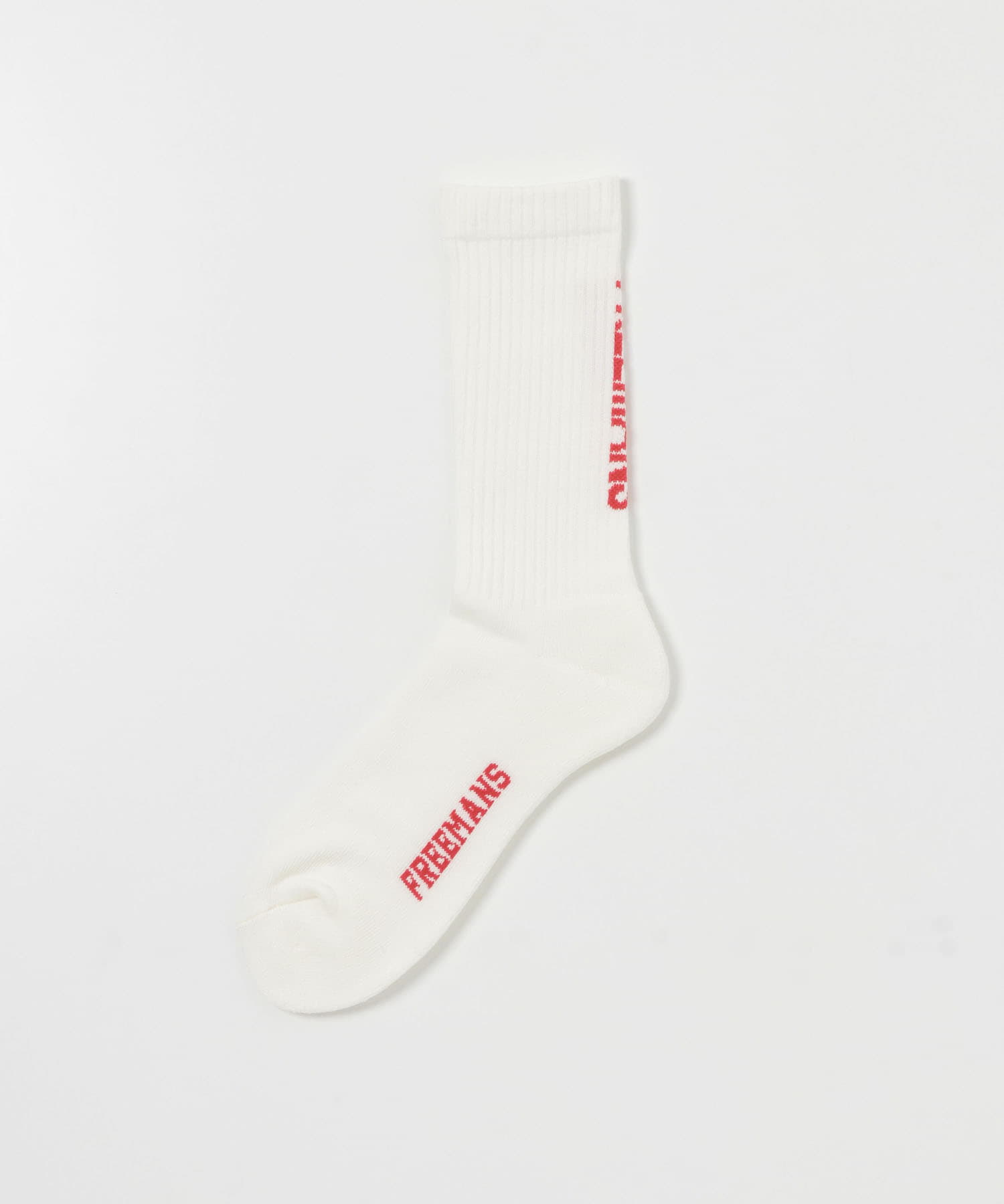 FREEMANS SPORTING CLUB　BARBER SOX WHT/RED FREE