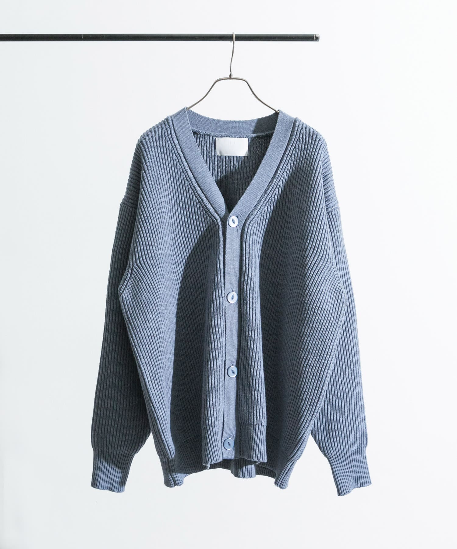 URBAN RESEARCH iD　オーバーサイズカーディガン ブルーグレー M