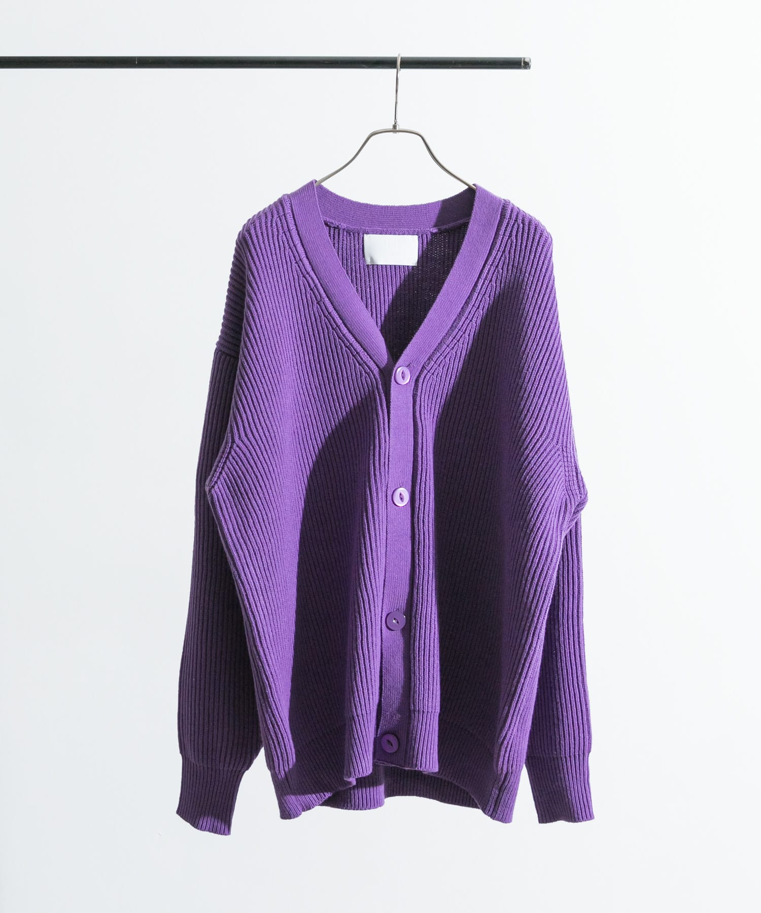 URBAN RESEARCH iD　オーバーサイズカーディガン パープル M