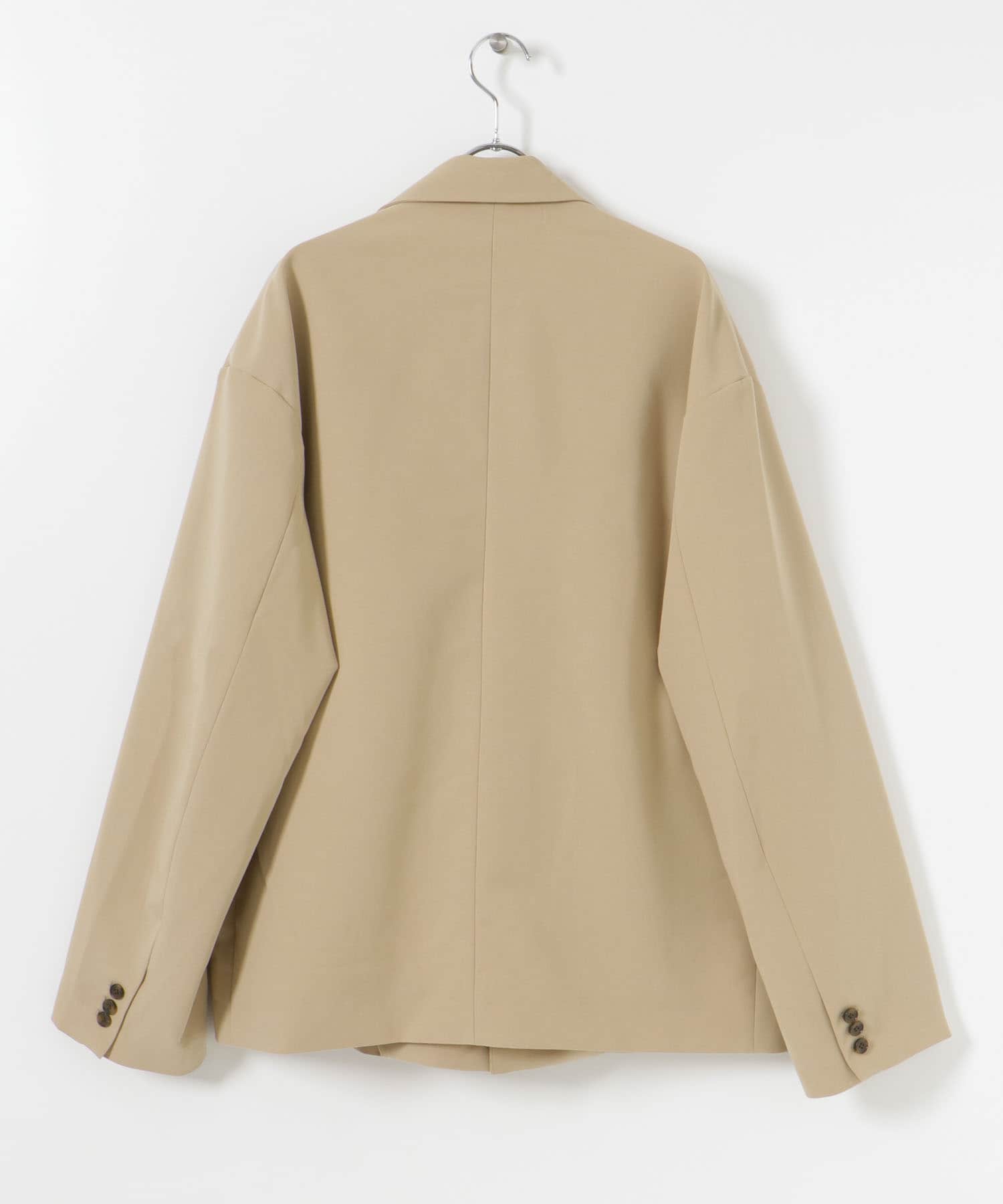 『セットアップ対応』URBAN RESEARCH iD　ウーリーストレッチオーバージャケット ベージュ M