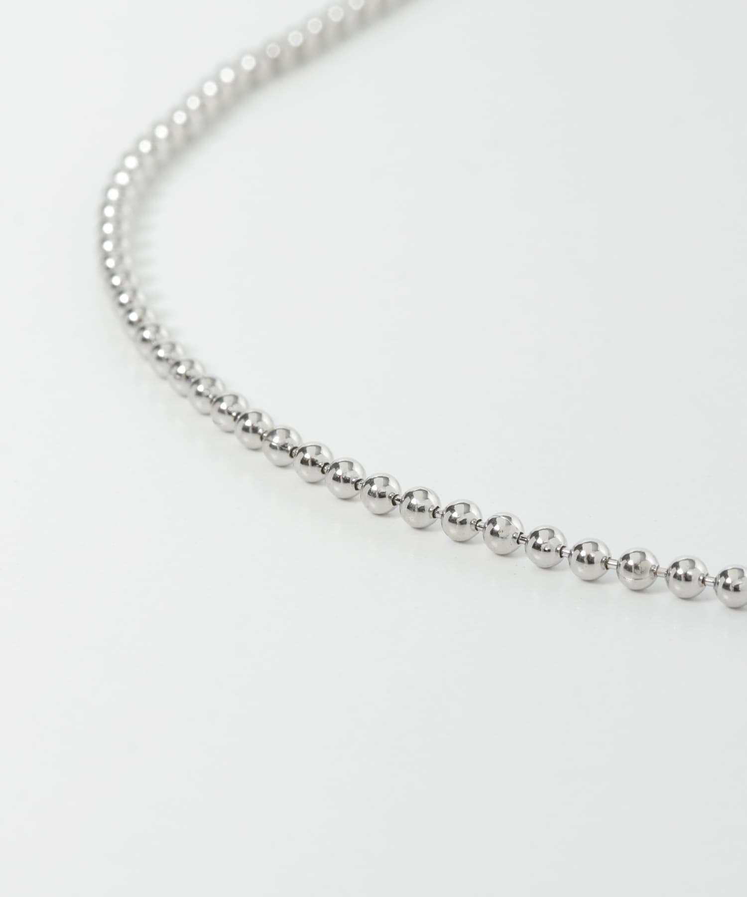 URBAN RESEARCH iD　ボールチェーンネックレス SILVER FREE