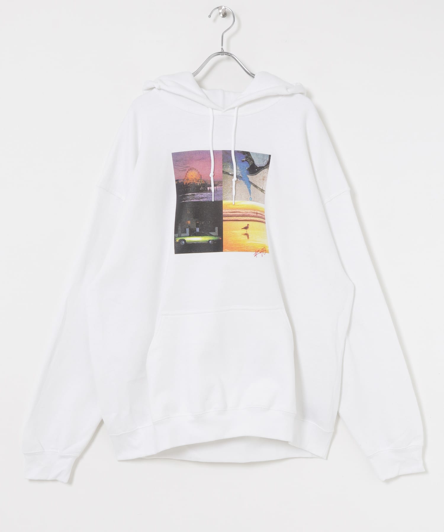 URBAN RESEARCH iD　COLOR FILM Sweat Hoodie WHITE M