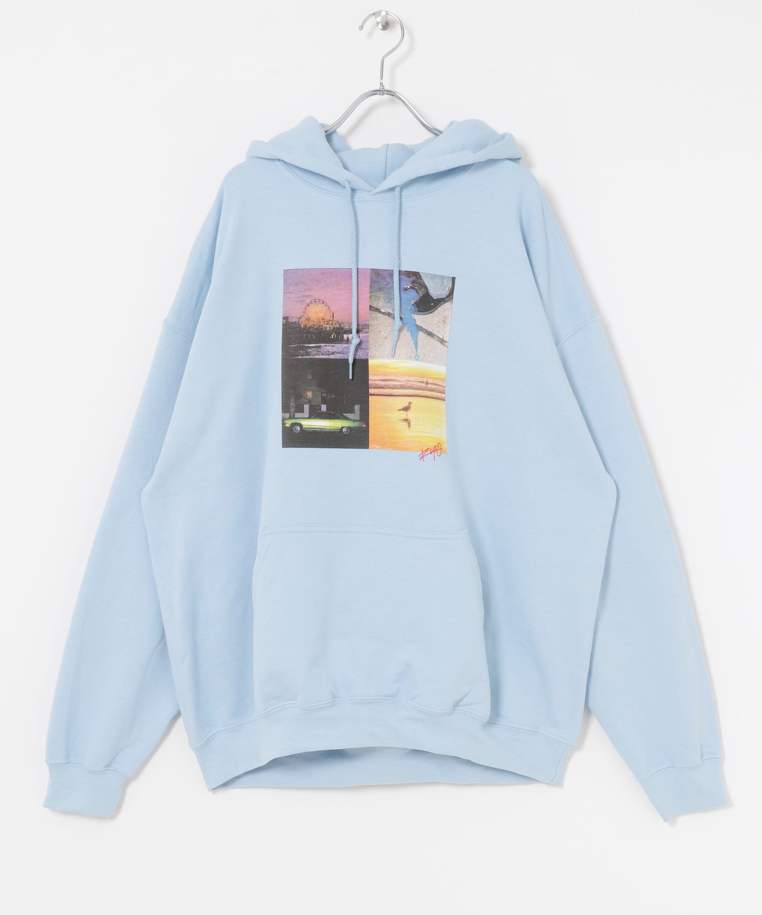 URBAN RESEARCH iD　COLOR FILM Sweat Hoodie L.BLUE M