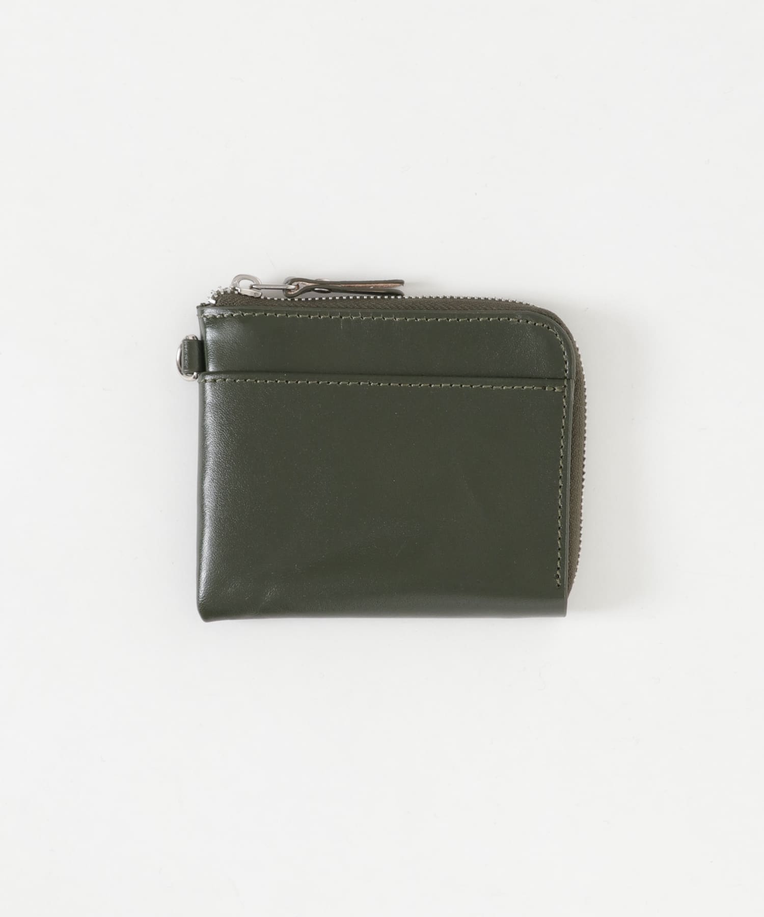 URBAN RESEARCH iD　italianleather zipwallet GREEN FREE
