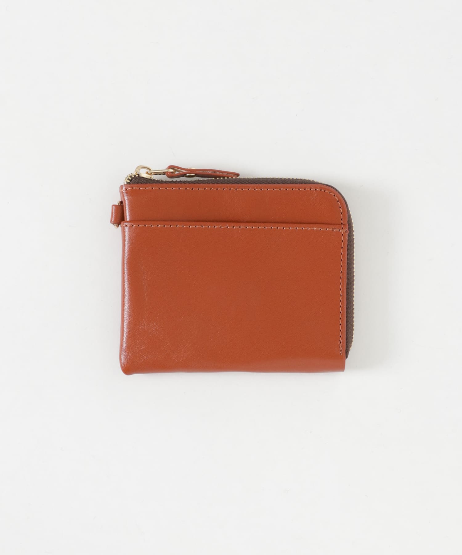 URBAN RESEARCH iD　italianleather zipwallet ORANGE FREE
