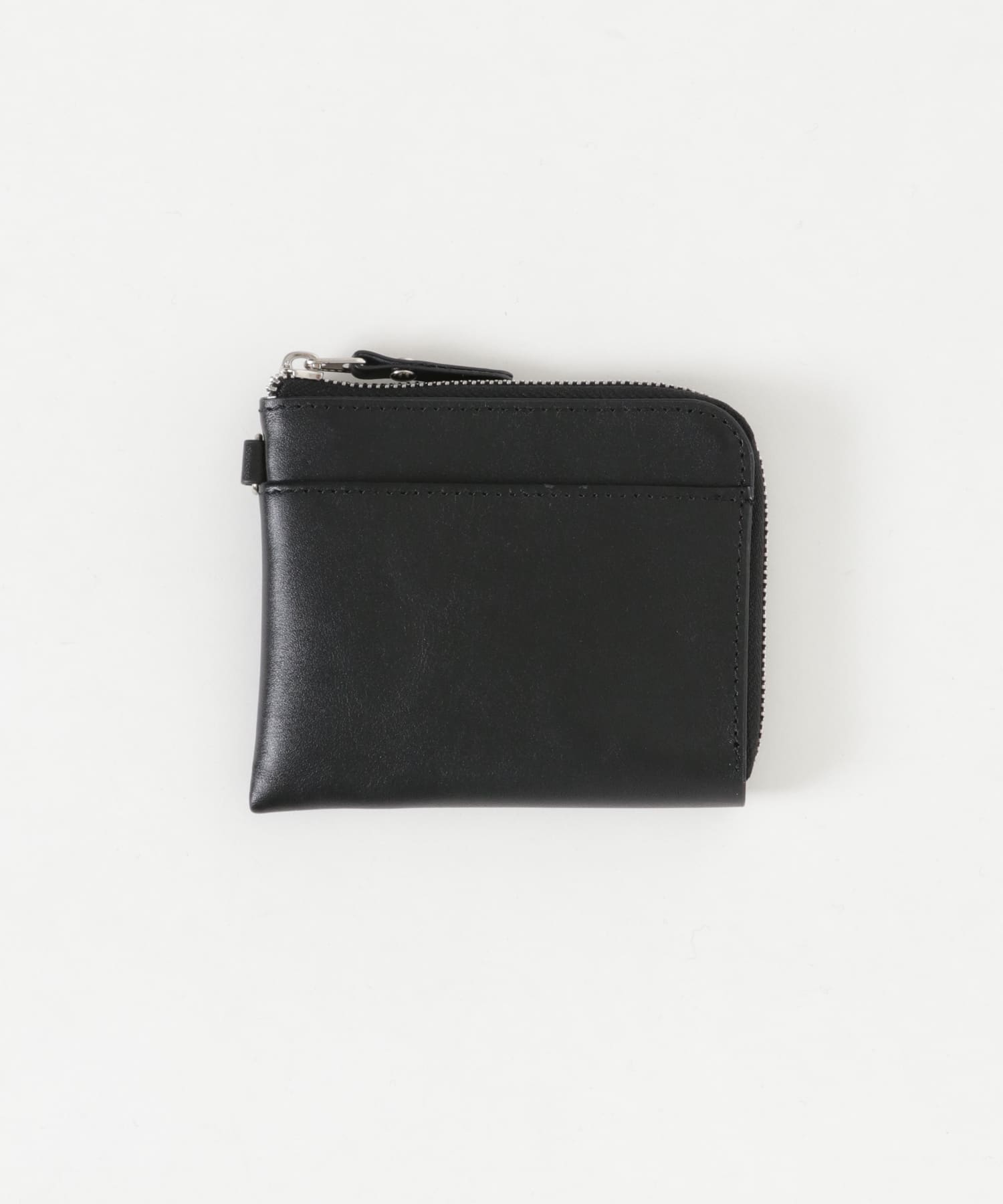 URBAN RESEARCH iD　italianleather zipwallet BLACK FREE