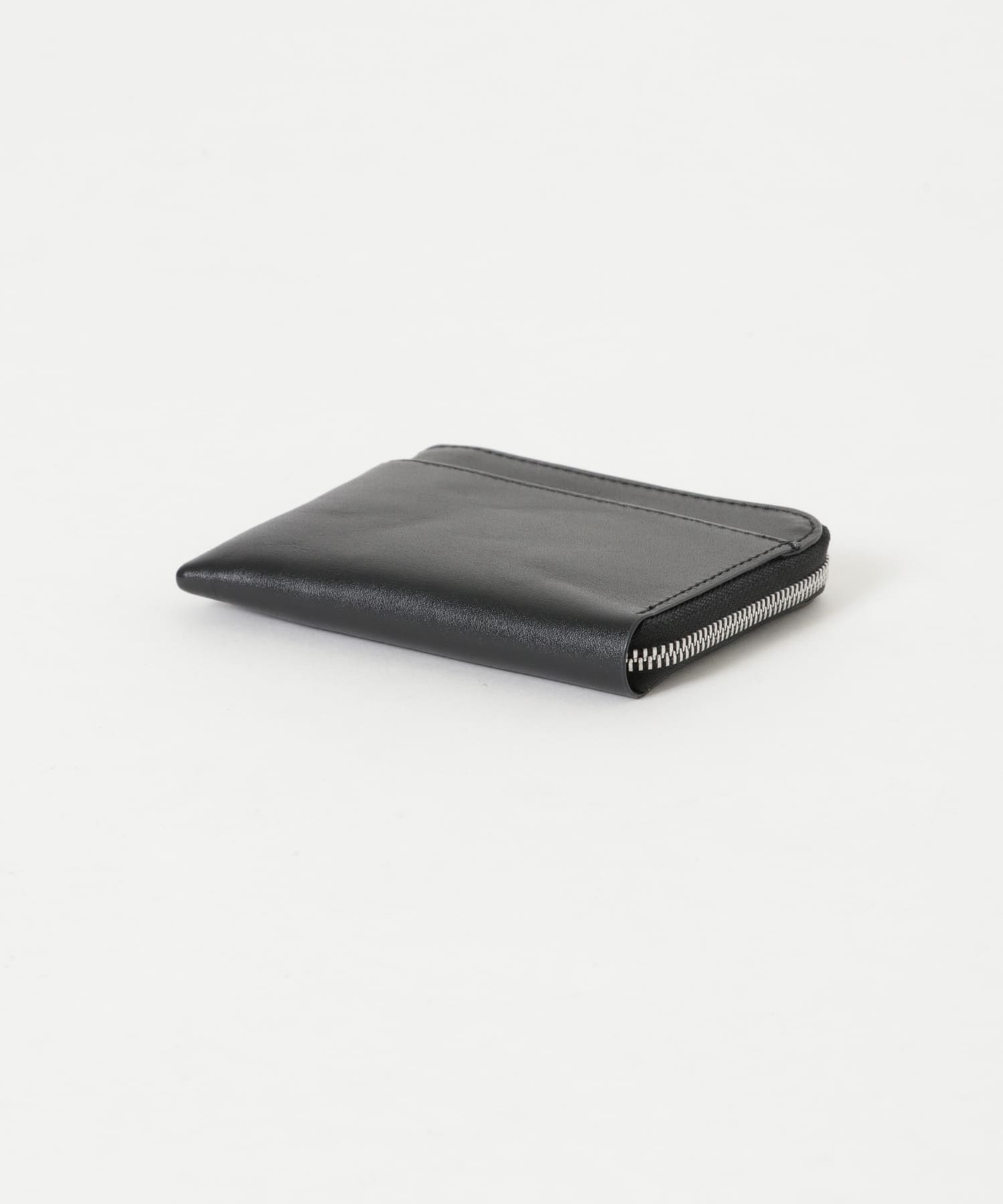 URBAN RESEARCH iD　italianleather zipwallet BLACK FREE