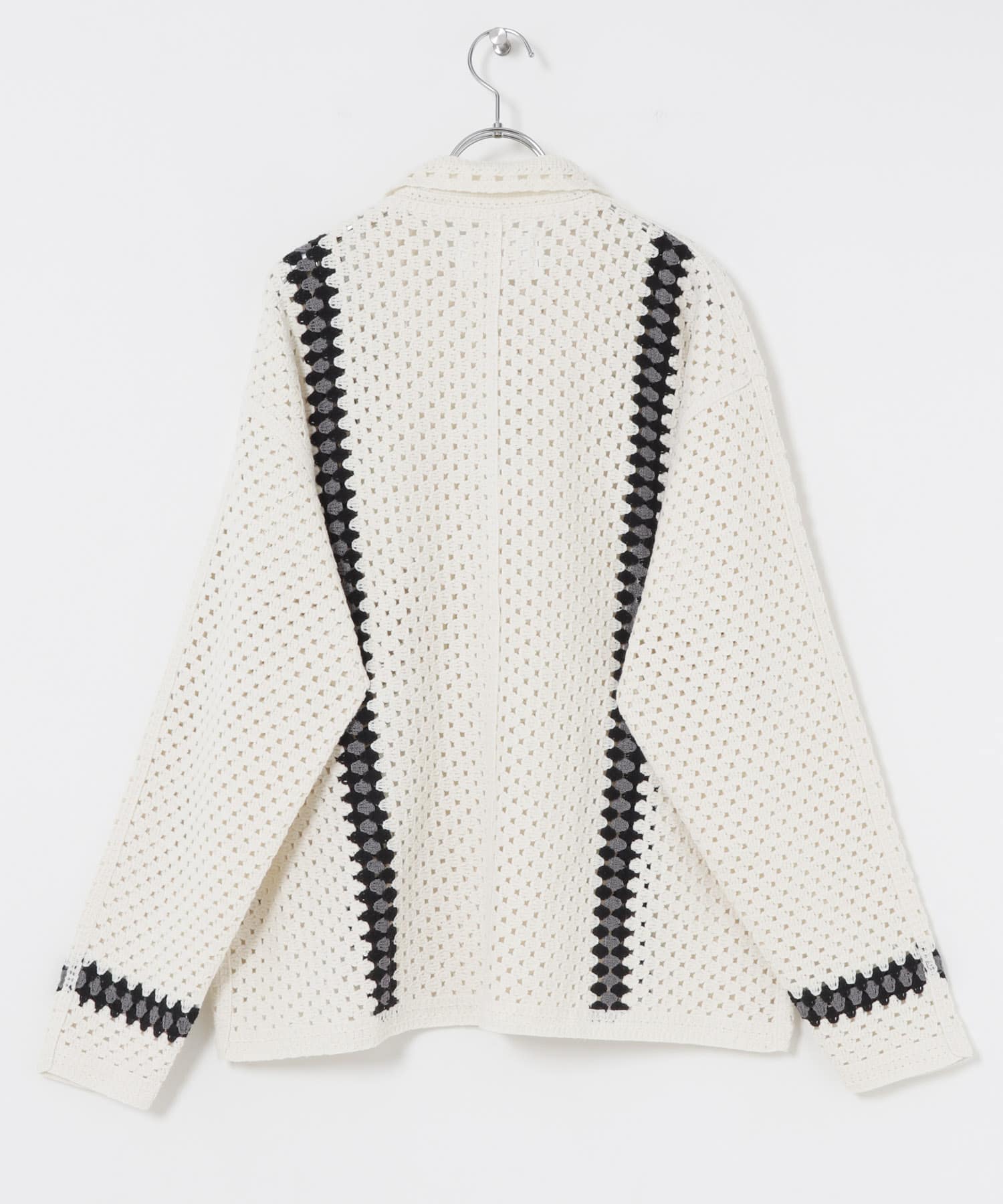 URBAN RESEARCH iD　クロシェシャツ NATURAL M