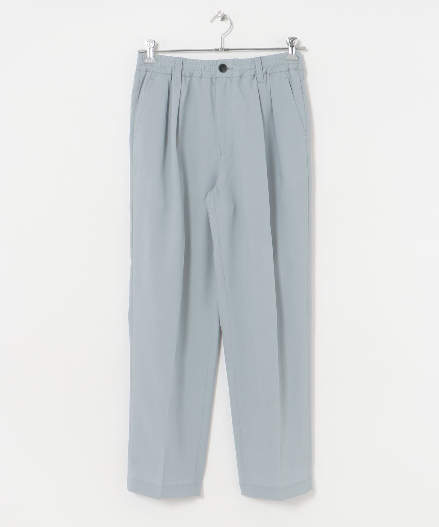 URBAN RESEARCH iD　ドライタッチLINEN LIKE EASY PANTS ブルーグレー M