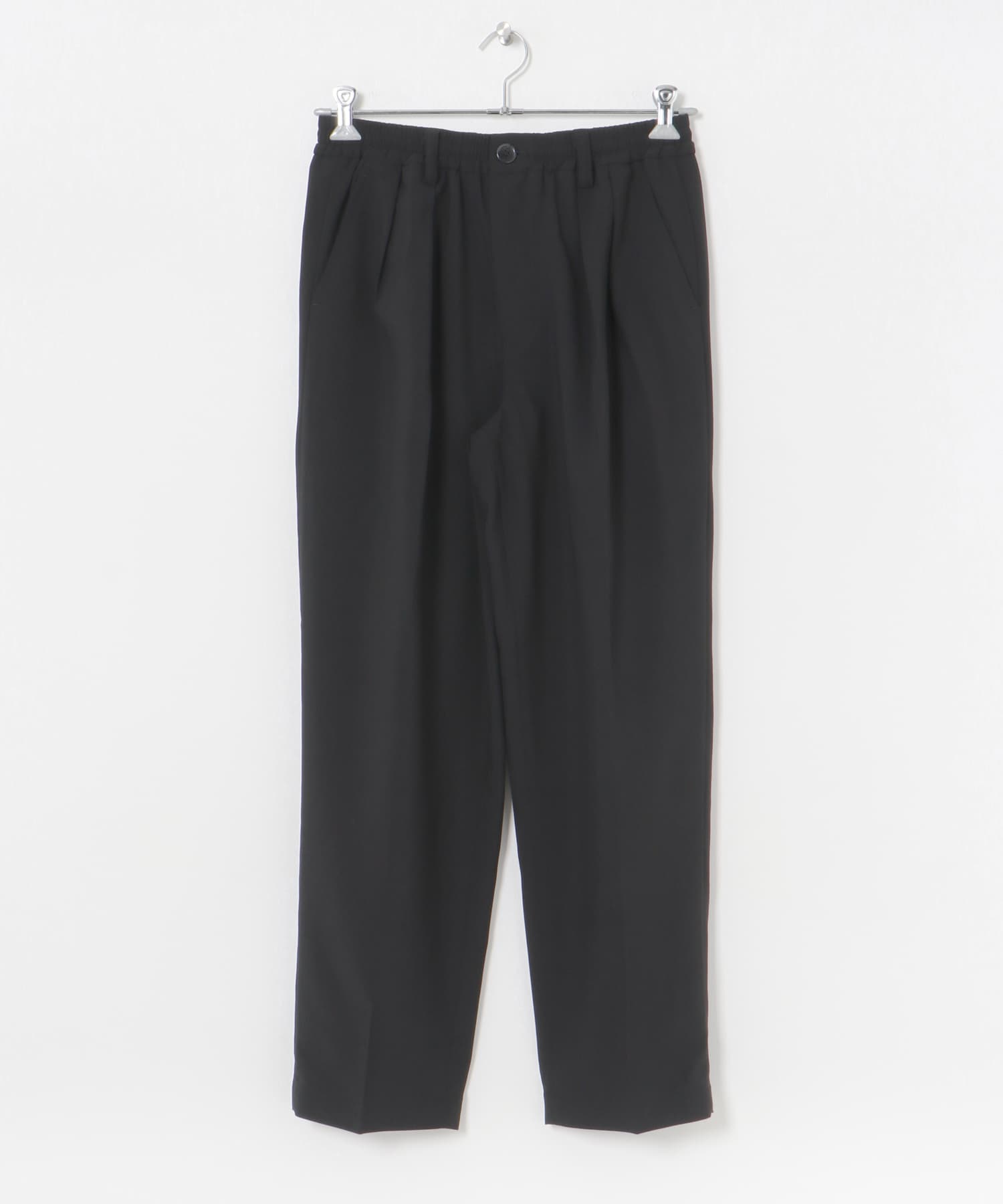 URBAN RESEARCH iD　ドライタッチLINEN LIKE EASY PANTS ブラック M