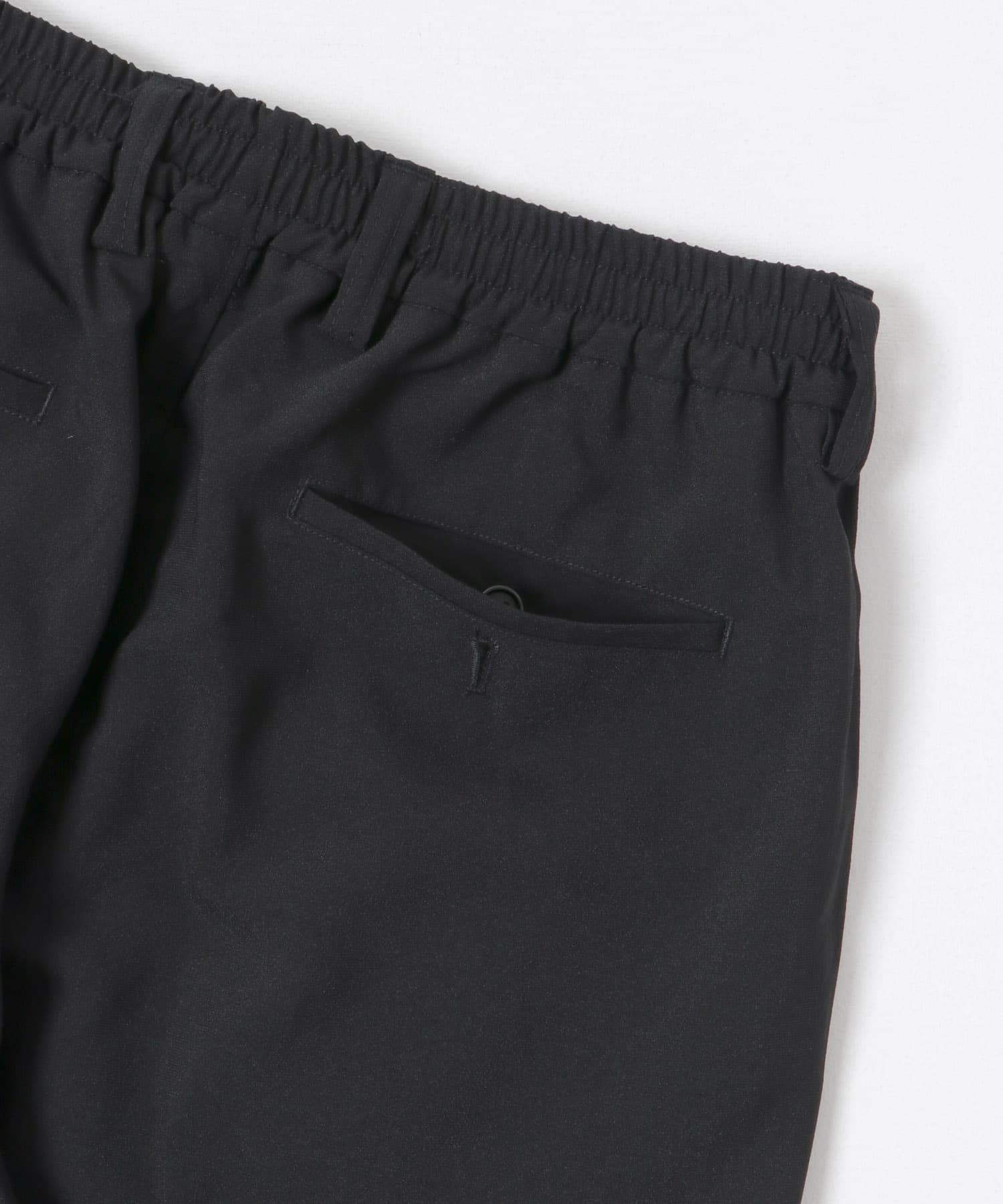 URBAN RESEARCH iD　ドライタッチLINEN LIKE EASY PANTS ブラック M