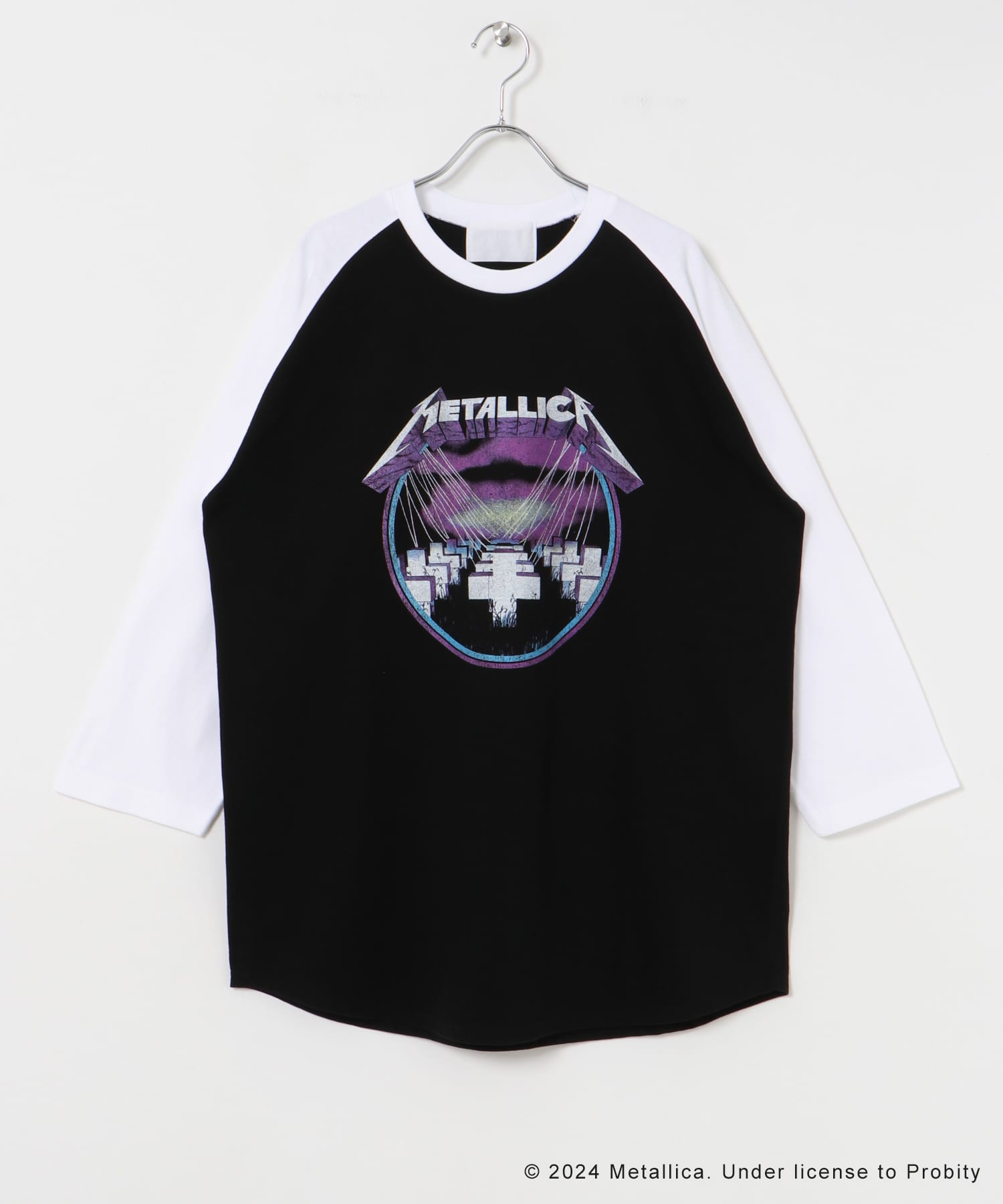 URBAN RESEARCH iD　METALLICA RAGLAN T-SHIRTS BLACK M