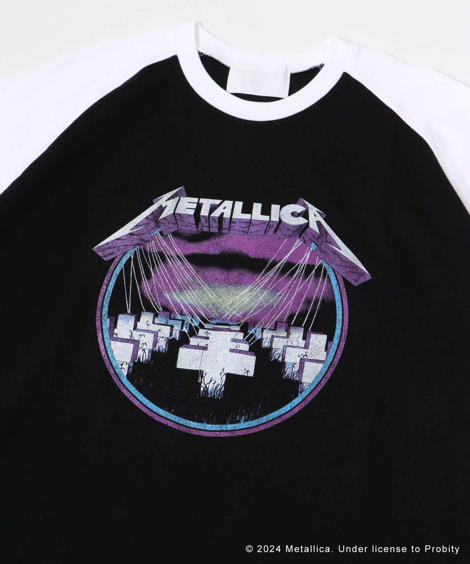 URBAN RESEARCH iD　METALLICA RAGLAN T-SHIRTS BLACK M