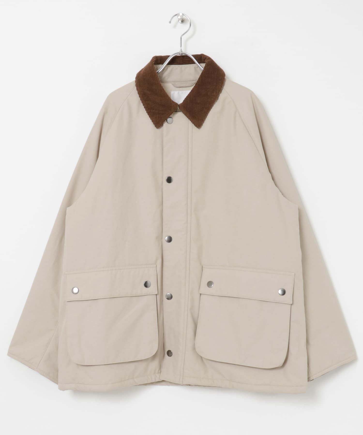 URBAN RESEARCH iD　COTTON/NYLON TECH JACKET BEIGE M