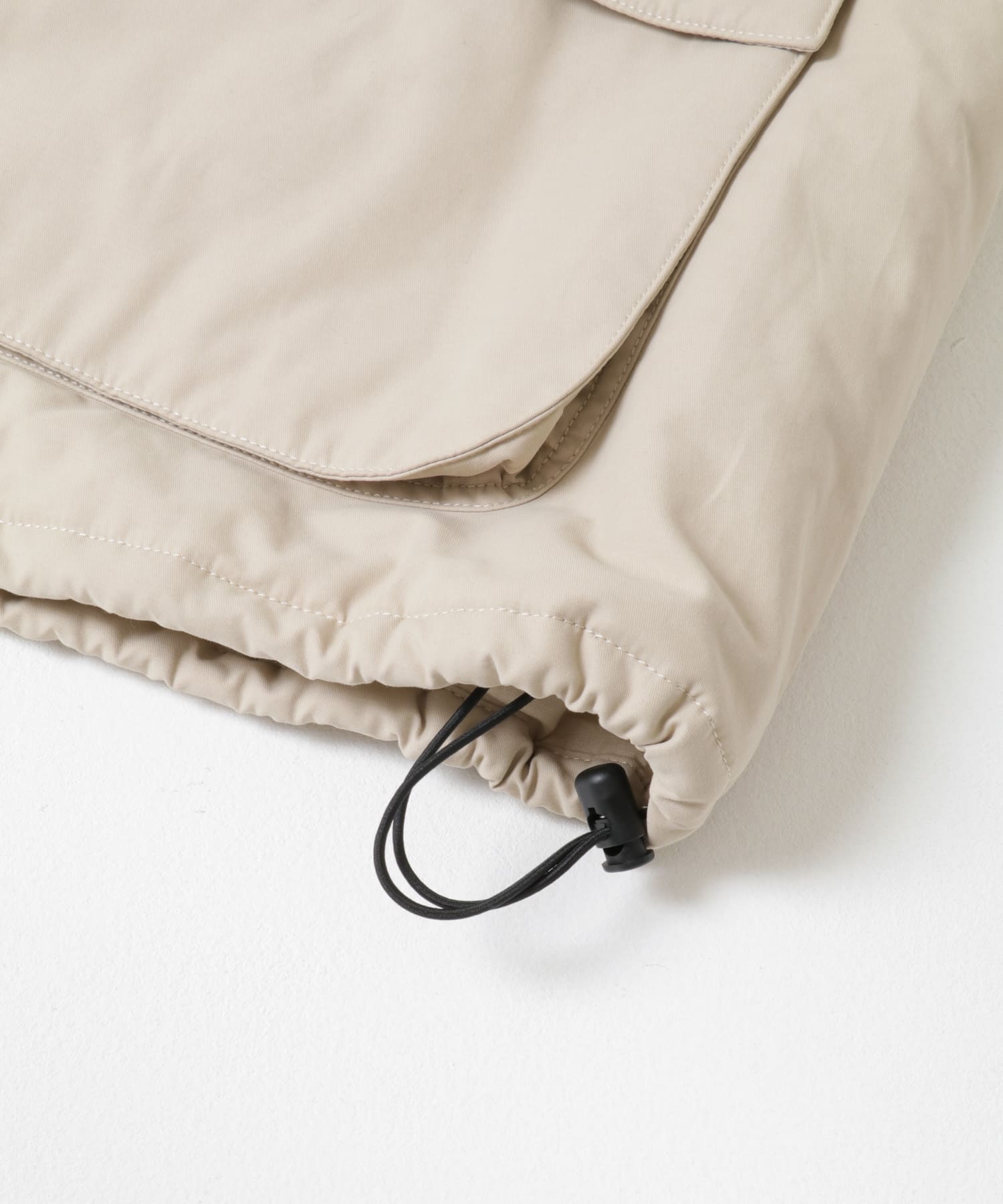URBAN RESEARCH iD　COTTON/NYLON TECH JACKET BEIGE M