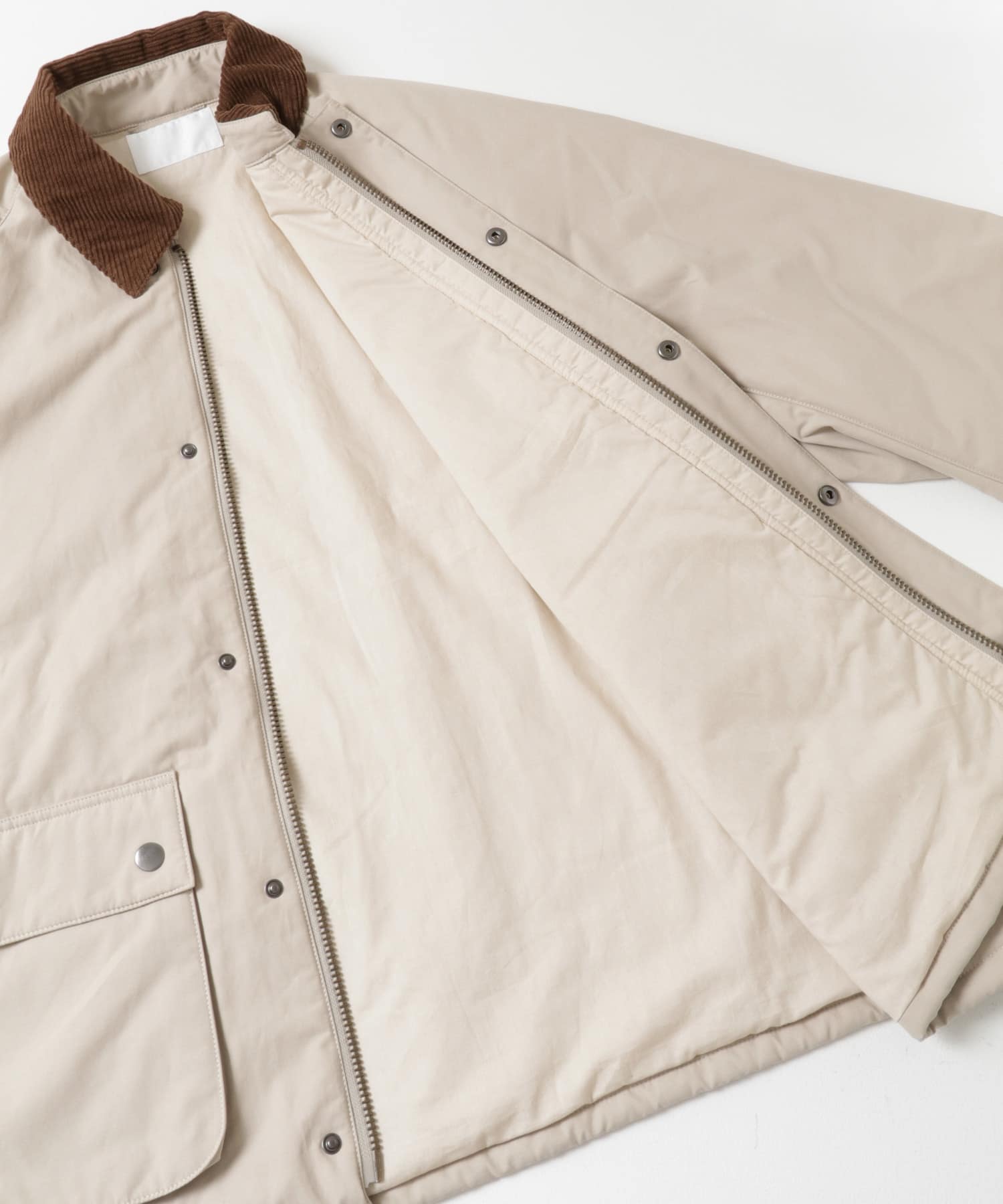 URBAN RESEARCH iD　COTTON/NYLON TECH JACKET BEIGE M