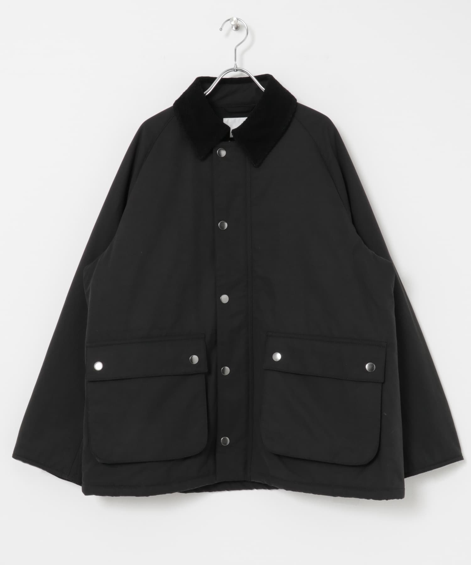 URBAN RESEARCH iD　COTTON/NYLON TECH JACKET BLACK M