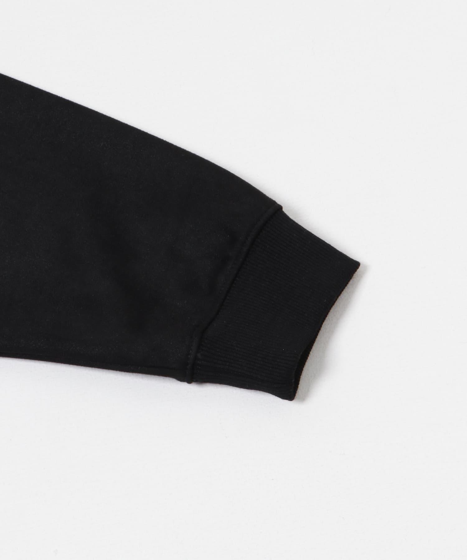 URBAN RESEARCH iD　フェイクスエードハーフZIPプルオーバー BLACK M