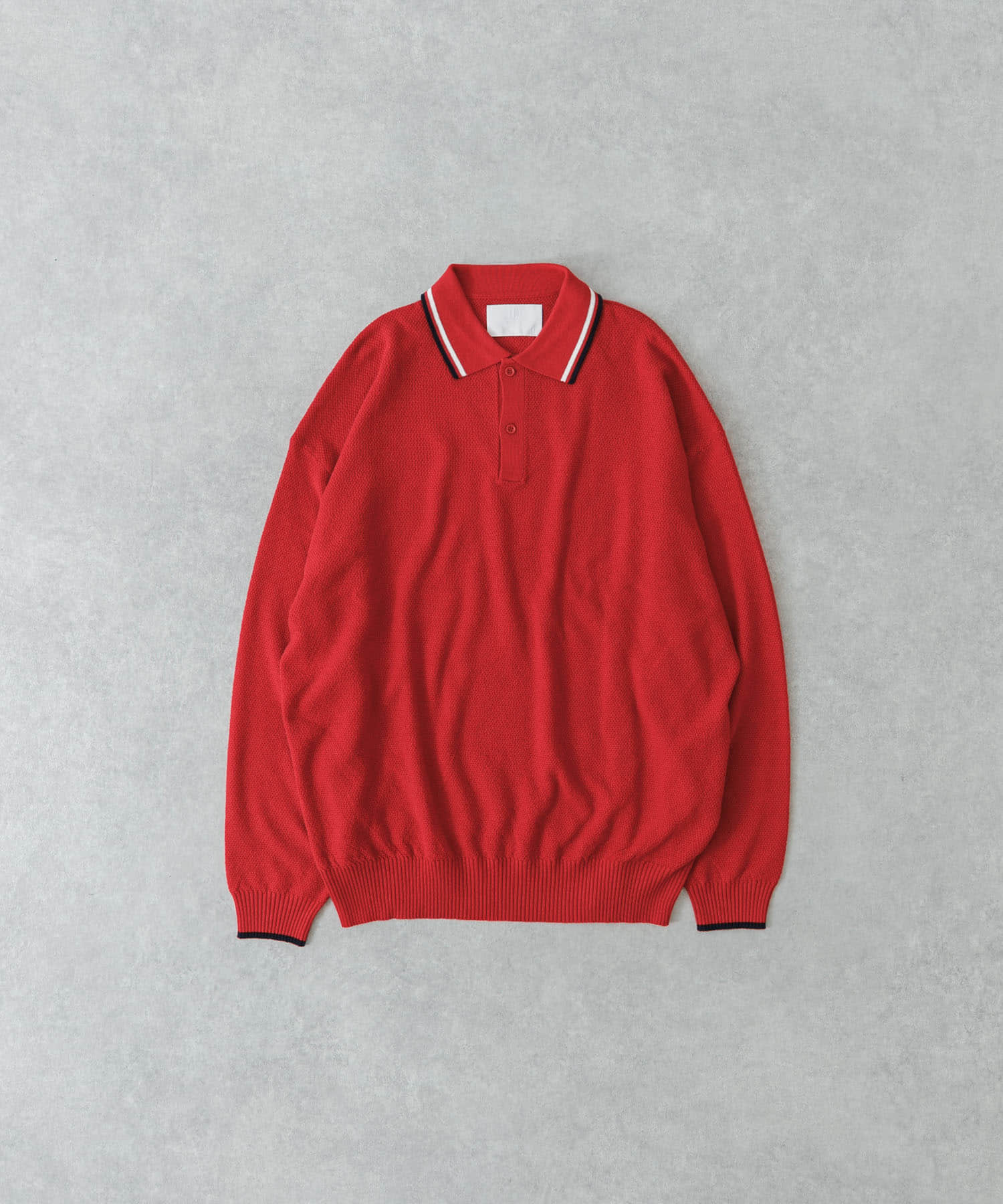 URBAN RESEARCH iD　カノコオーバーニットポロ ロングスリーブ