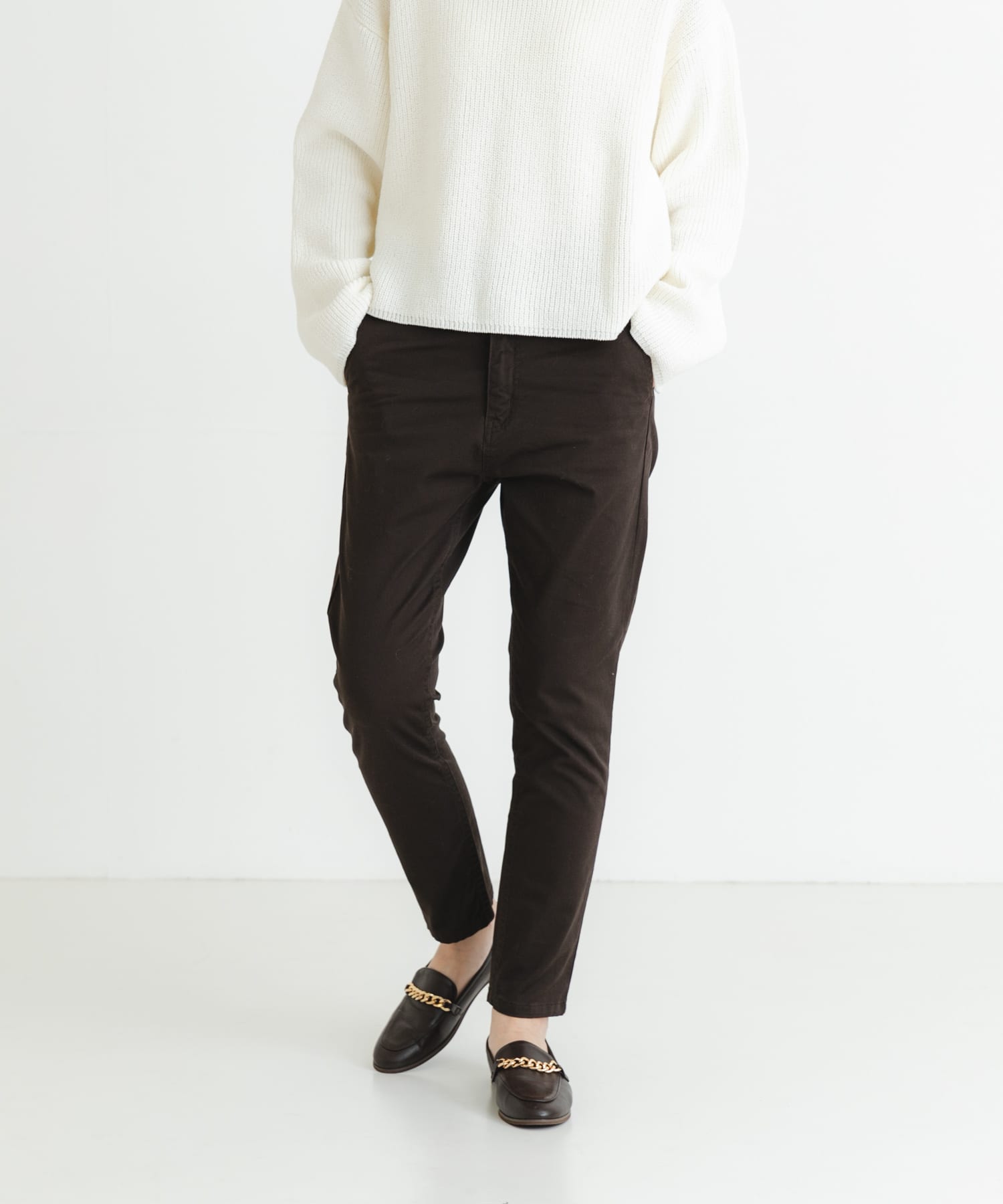 『4サイズ展開』テーパードチノパンツ