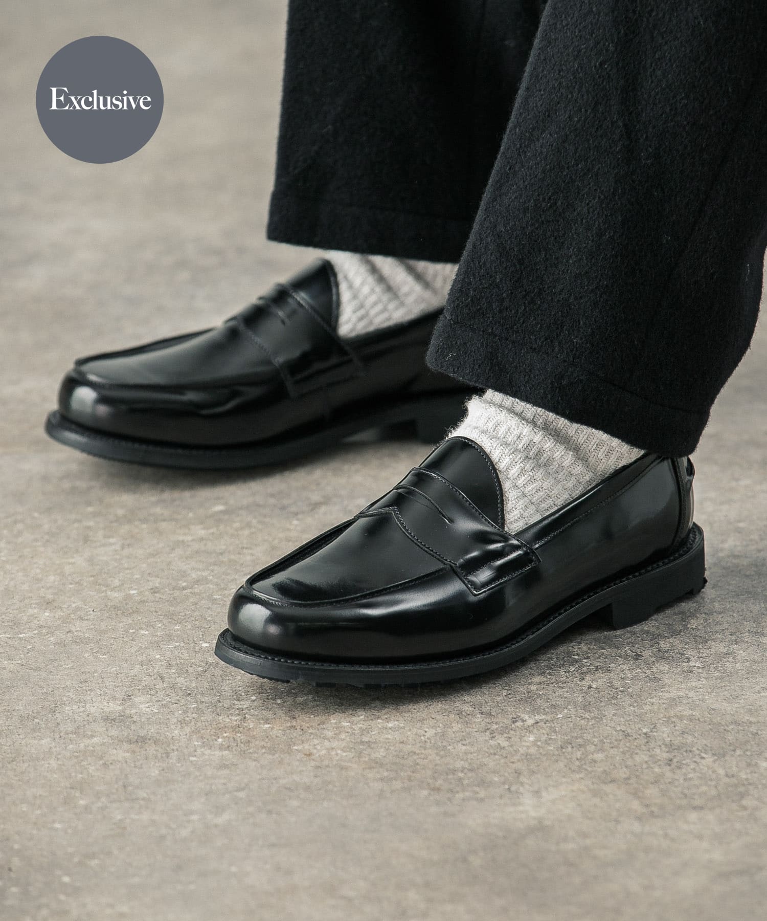 『別注』Sanders×URBAN RESEARCH　Butt Seam Loafer