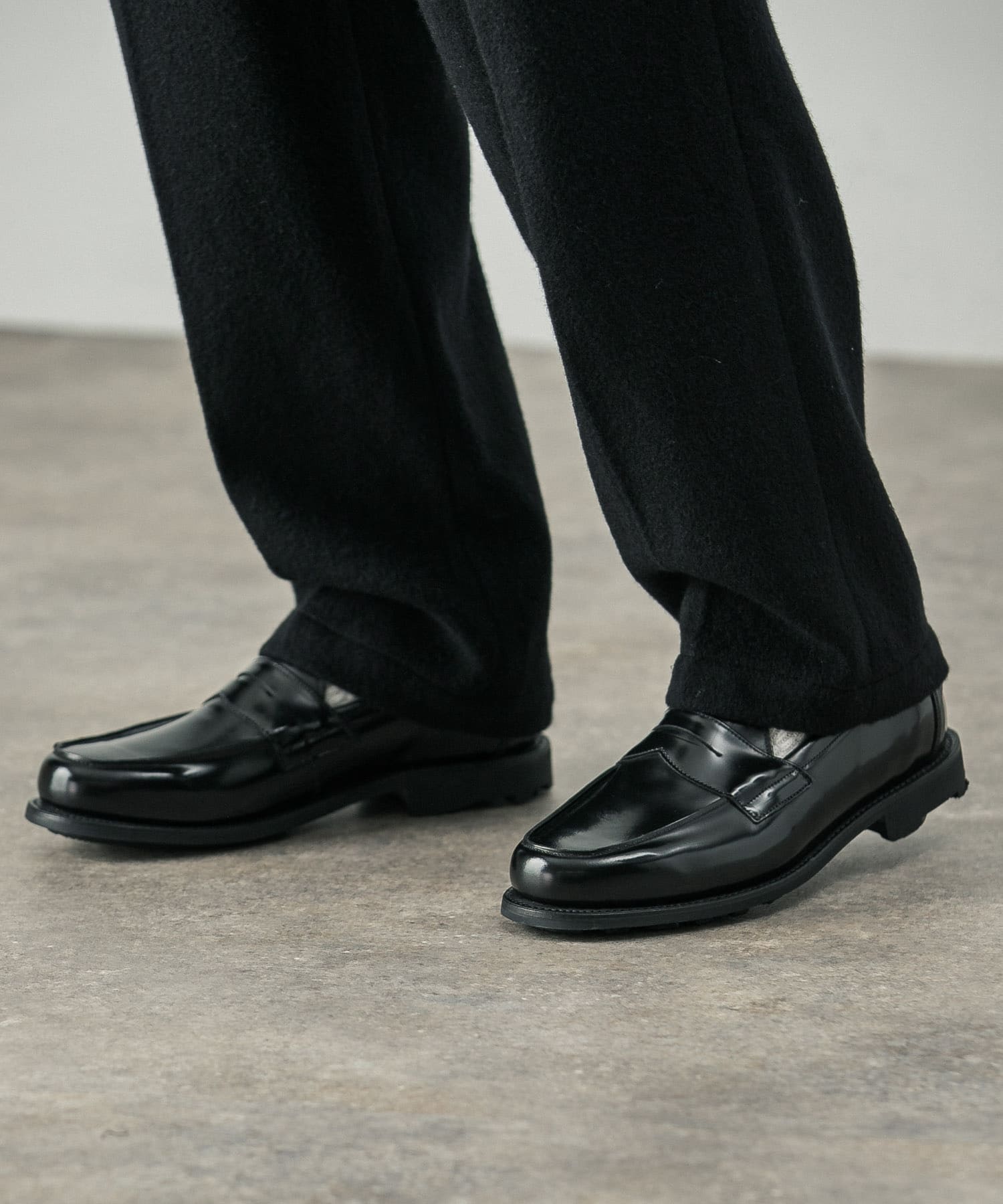 別注』Sanders×URBAN RESEARCH Butt Seam Loafer(6 BLACK): シューズ 