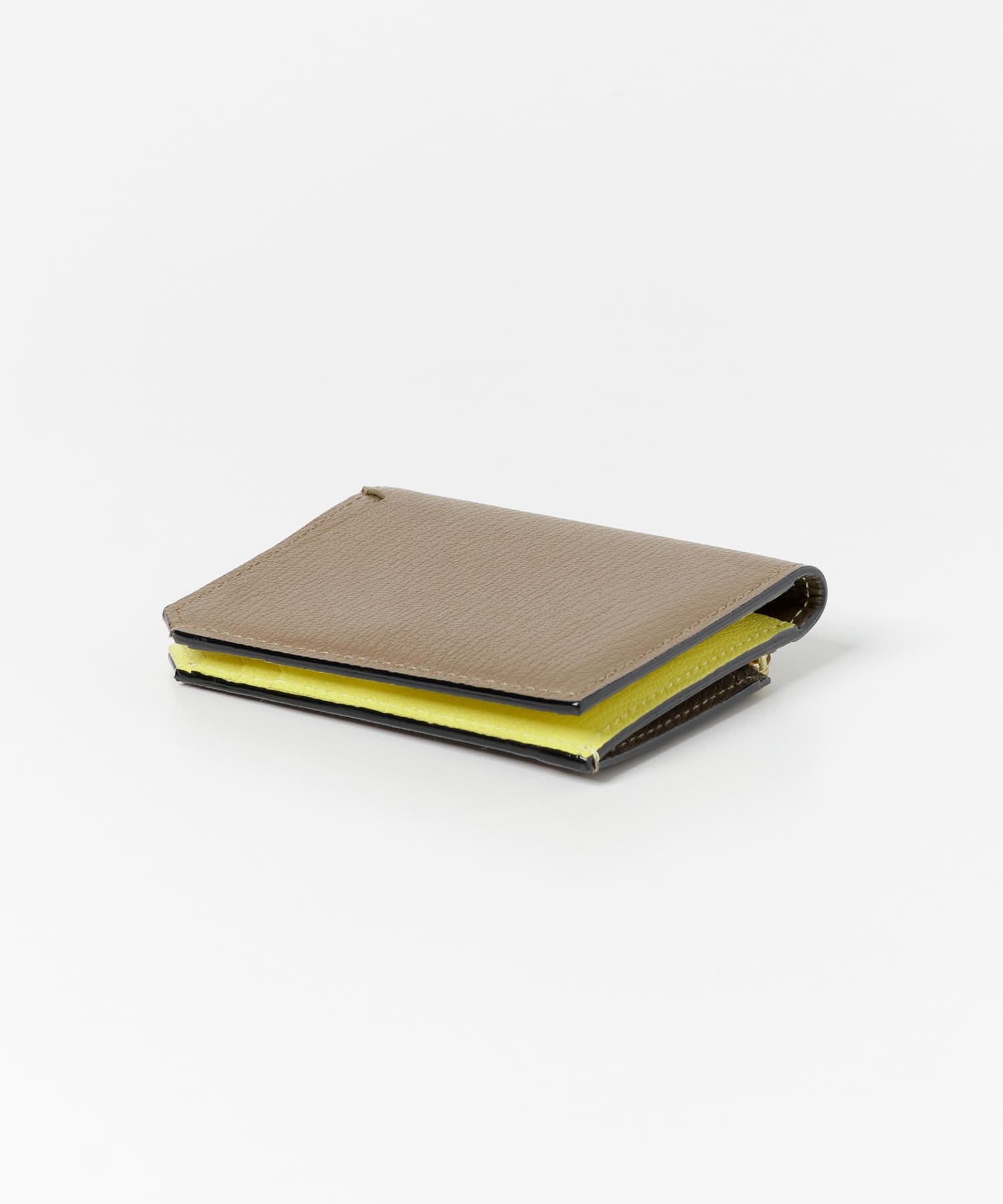 L’arcobaleno　SMART CARD WALLET GRY/YEL -