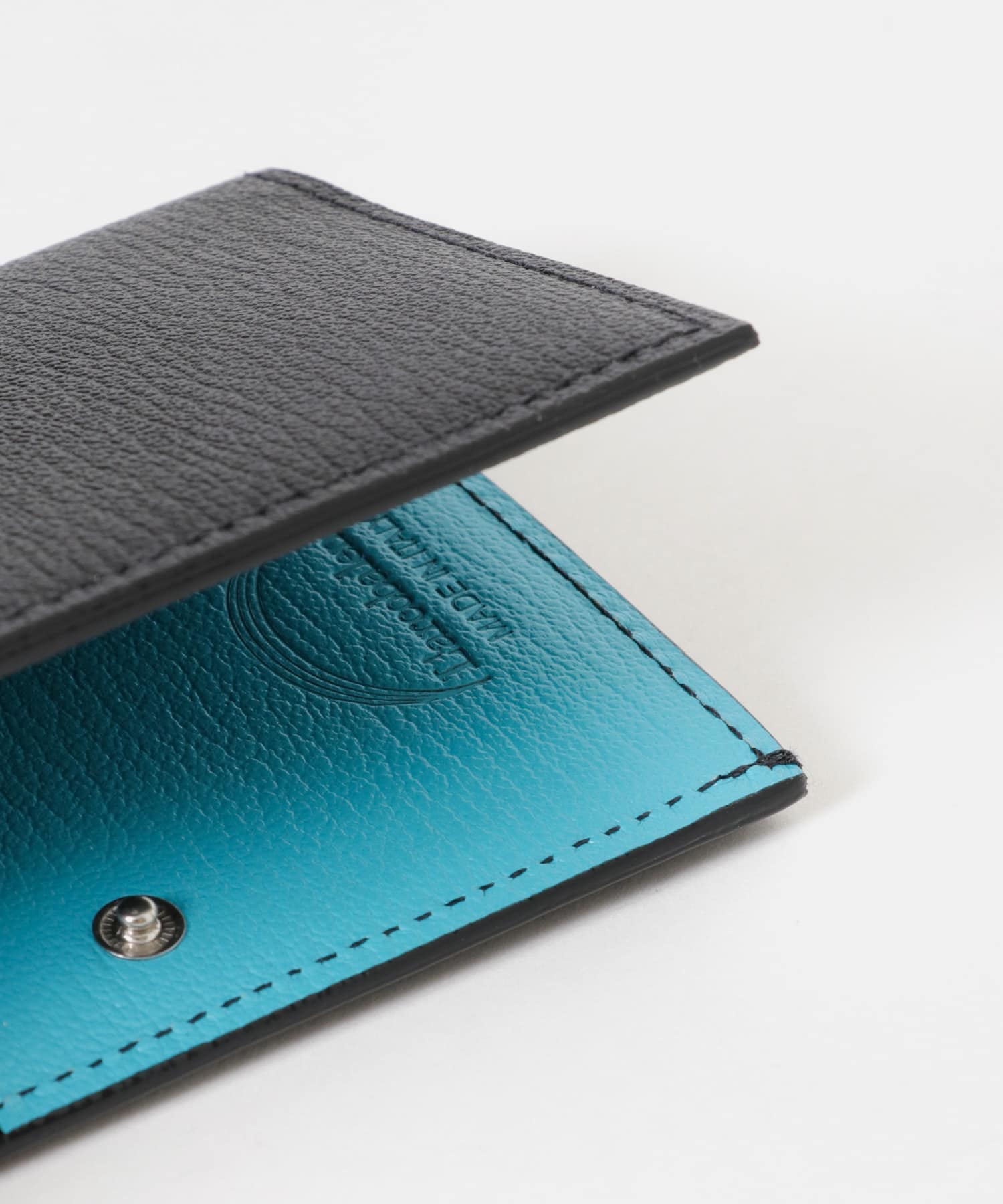 L’arcobaleno　SMART CARD WALLET BLK/TUQ -