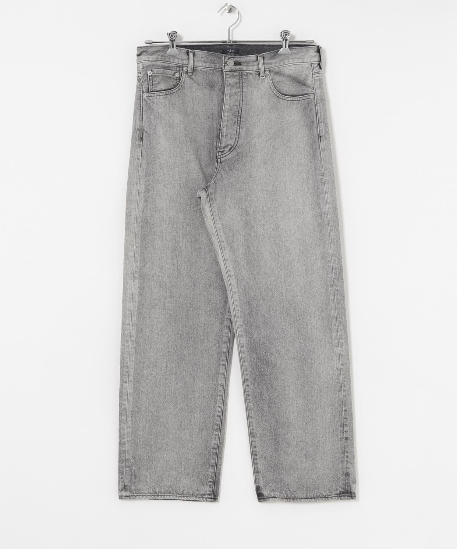 YLEVE　13.5ozDENIM STRAIGHT FADE 010 I BLK 3