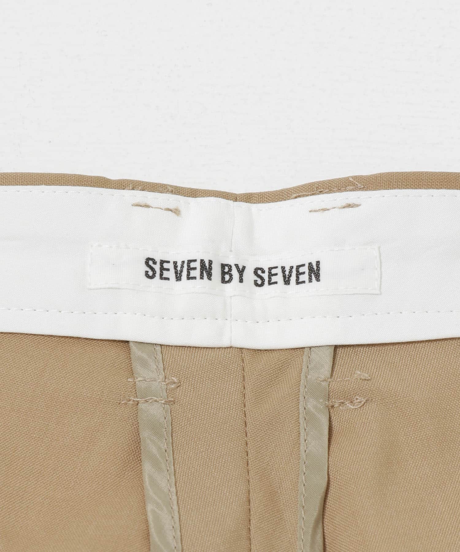 SEVEN BY SEVEN　IN-TUCK TROUSERS 040 BEIGE S