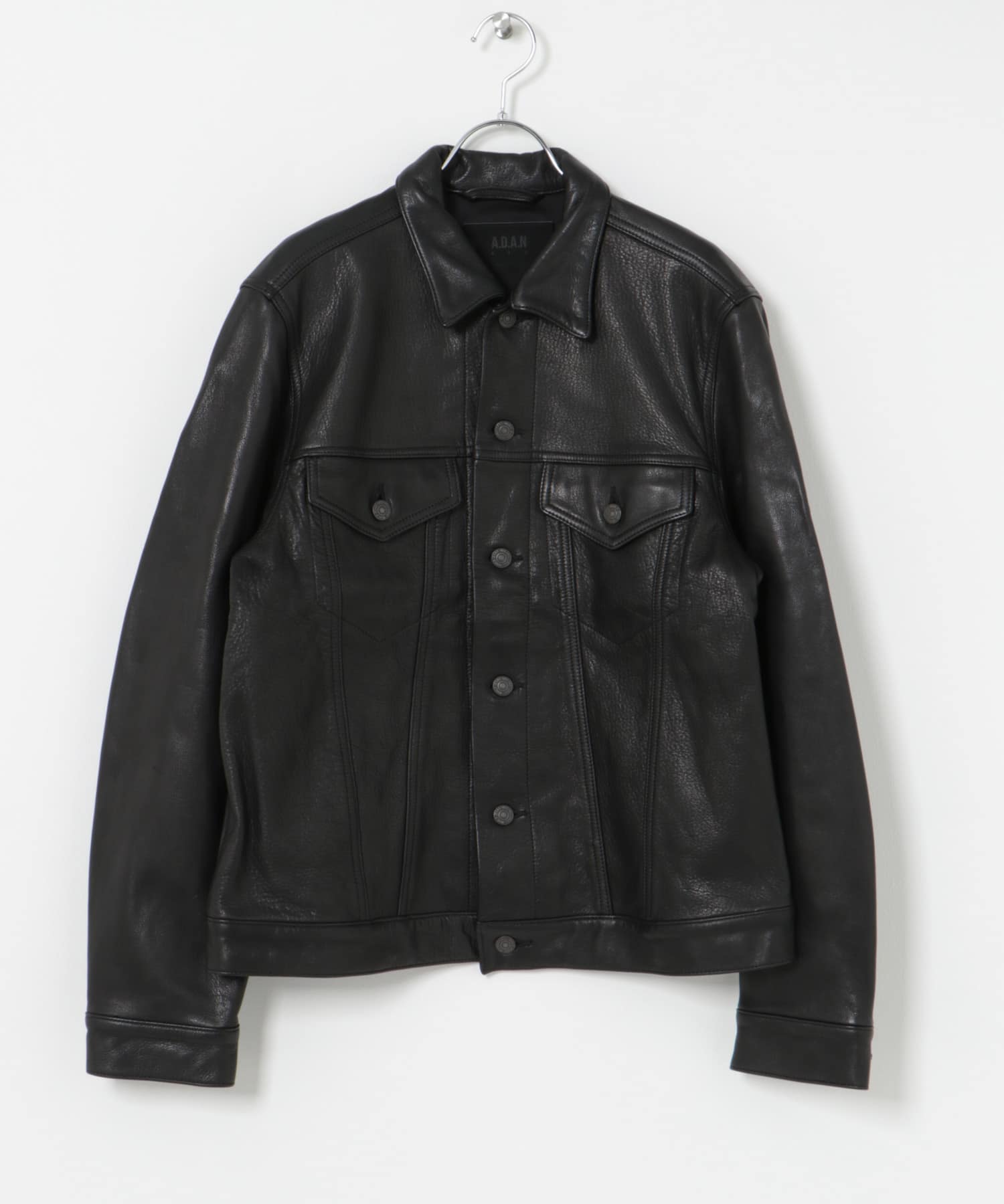 A.D.A.N　LEATHER TRUCKER JACKET