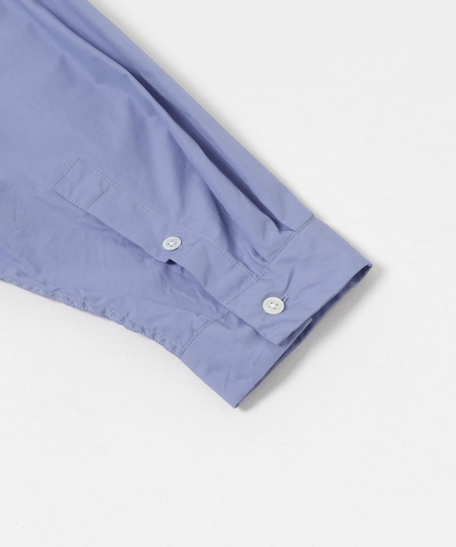 ATON　SUVIN BROAD WASHED SHIRTS SAX 4