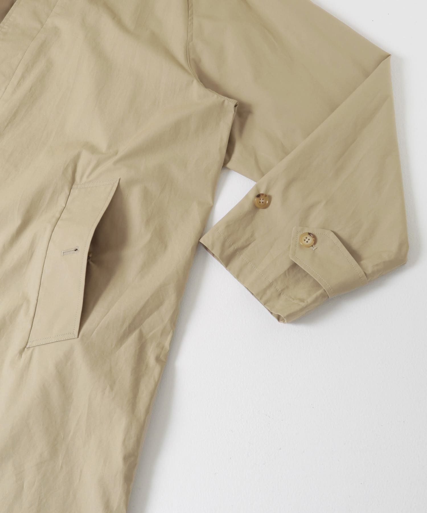 CIOTA　Balmacaan Coat BEIGE 4
